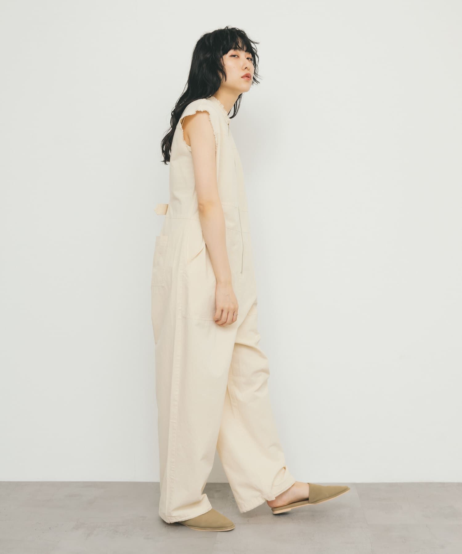  「フロントZIPジャンプスーツ」|スカート|