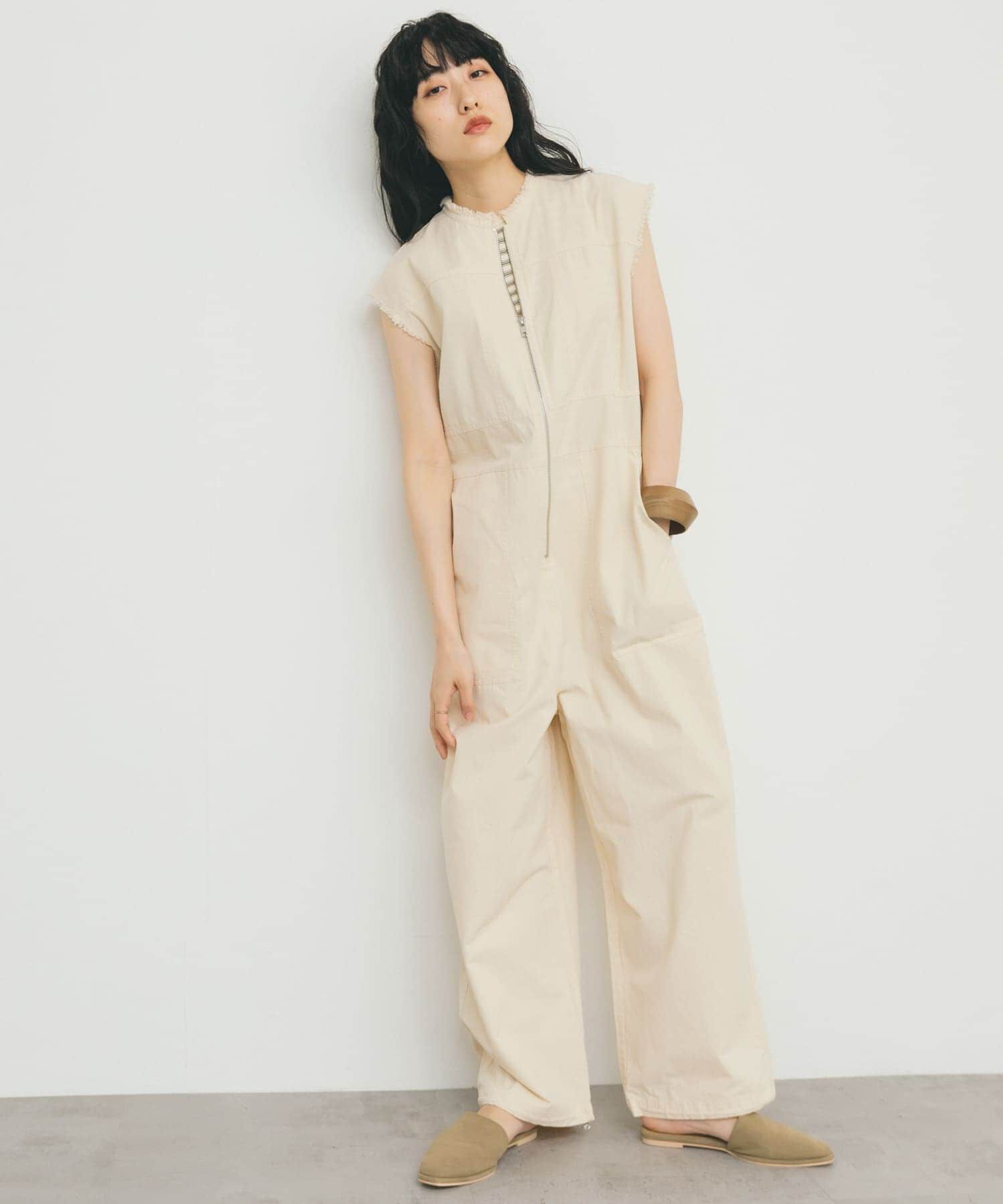  「フロントZIPジャンプスーツ」|スカート|