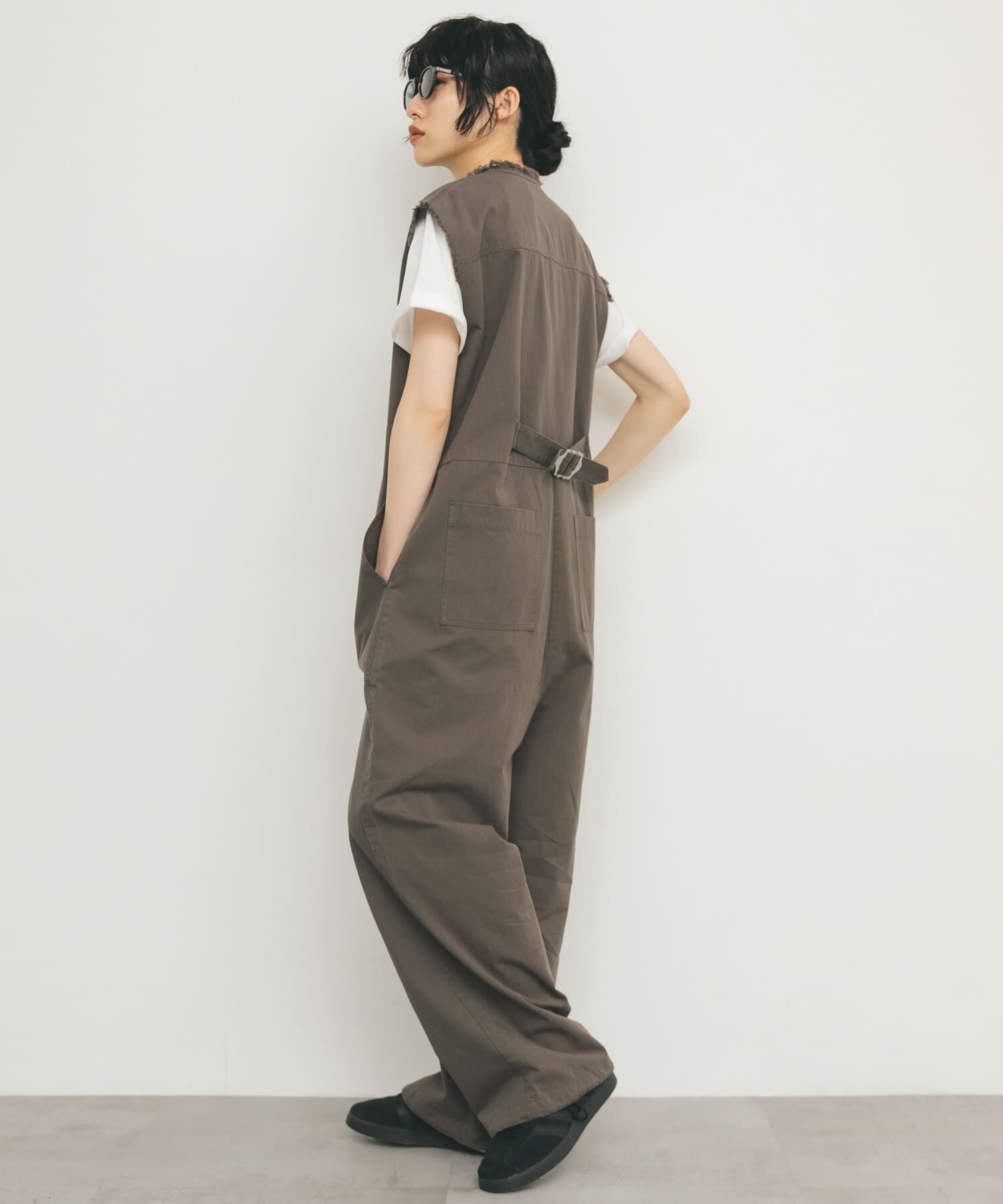  「フロントZIPジャンプスーツ」|スカート|