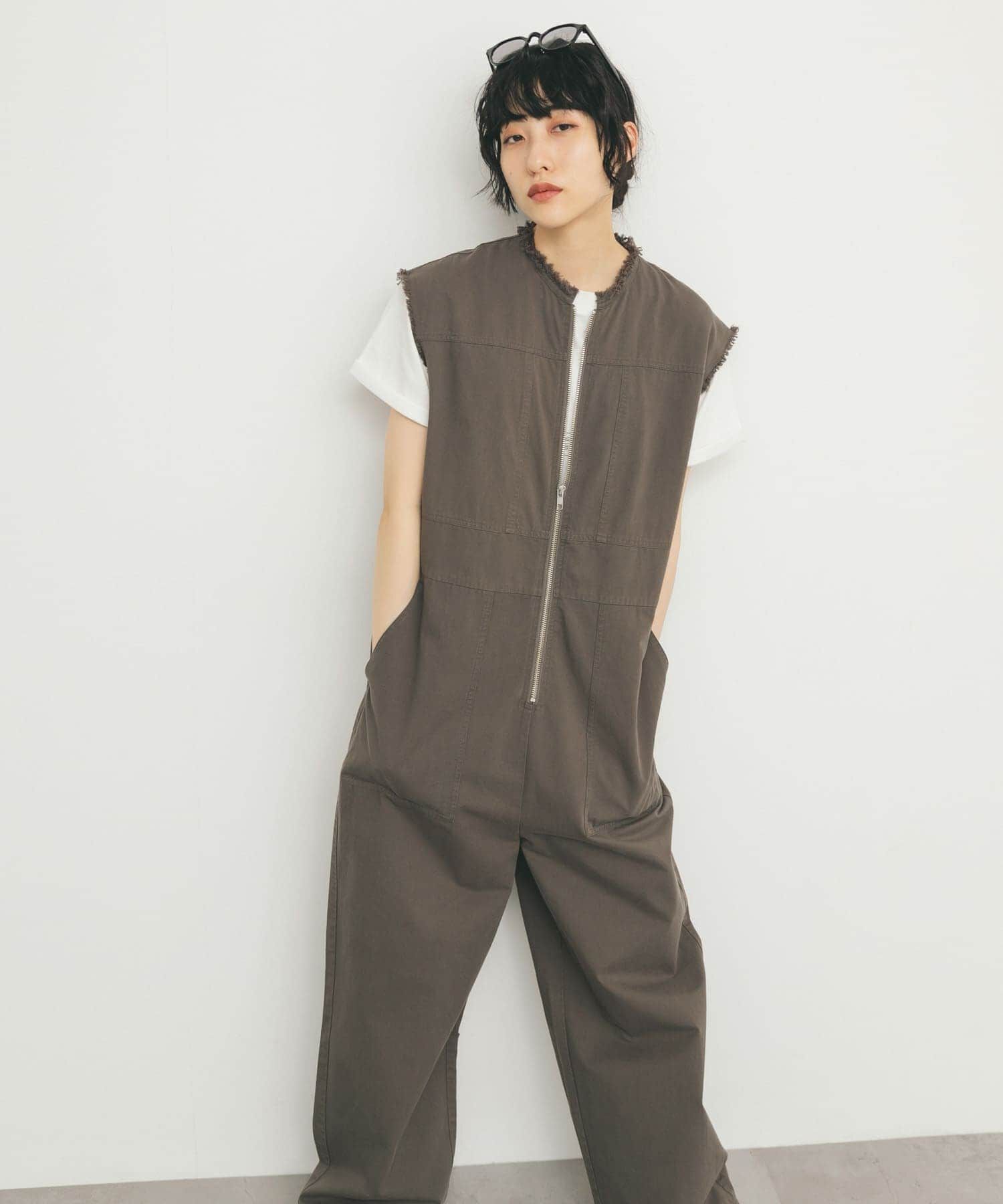  「フロントZIPジャンプスーツ」|スカート|