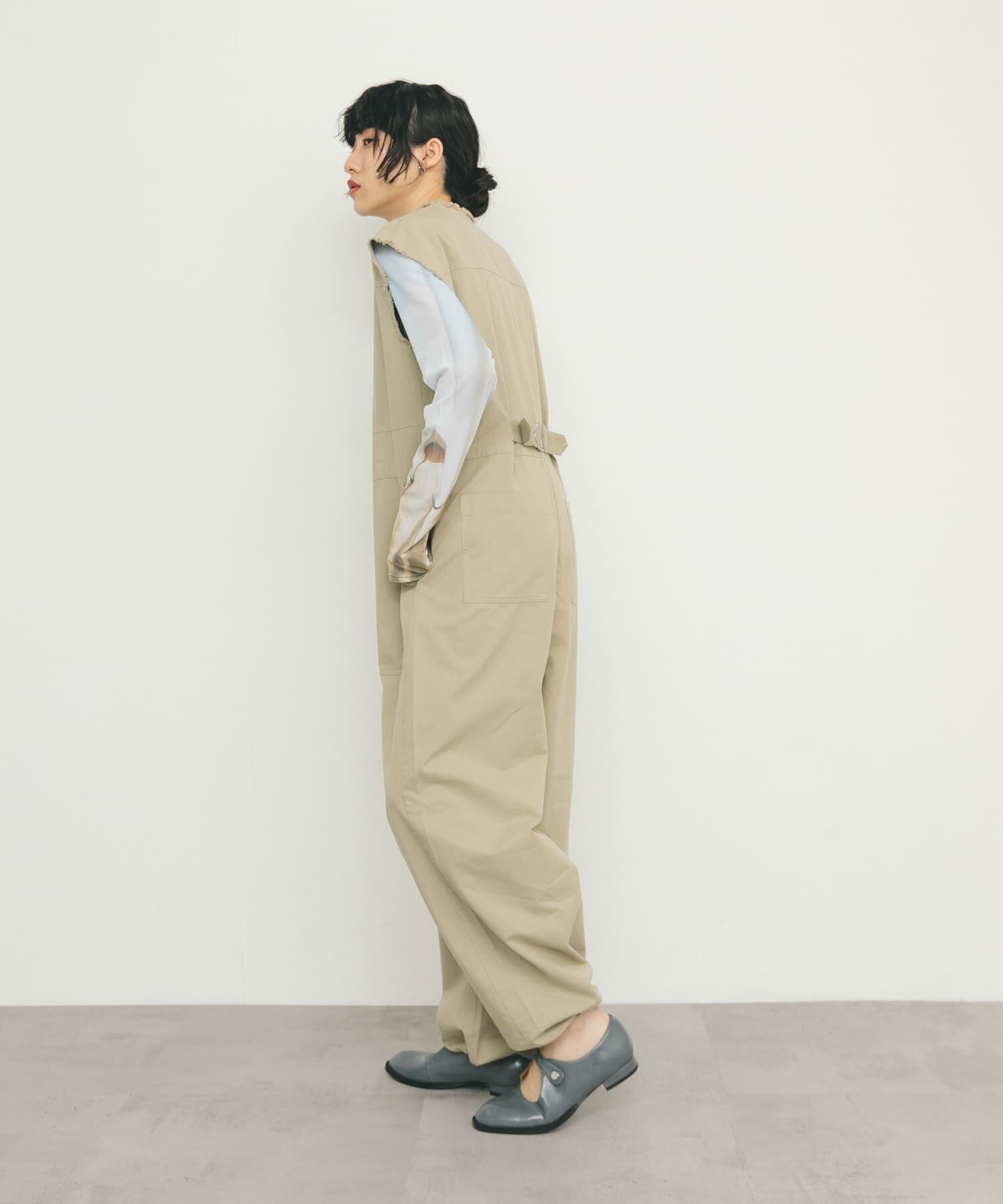  「フロントZIPジャンプスーツ」|スカート|