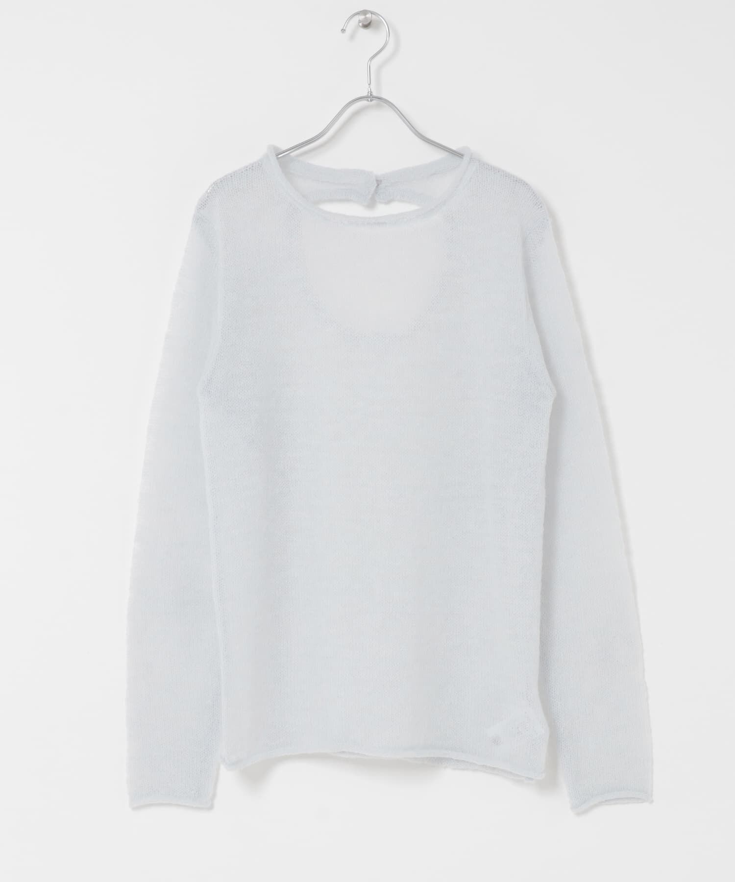  「バックオープンシアーニット」|ニット・セーター|