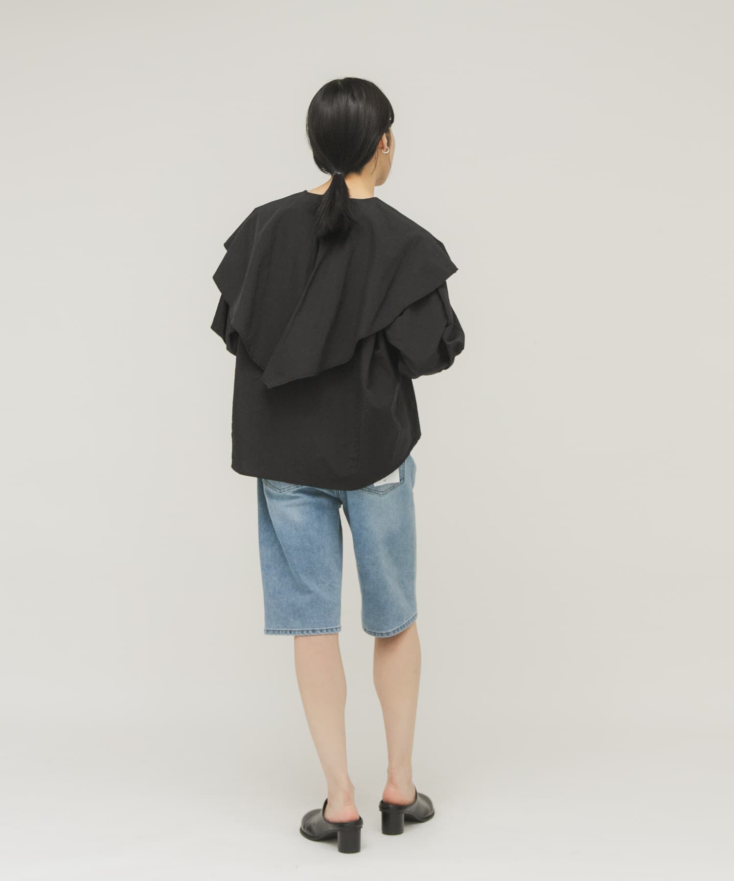  「ラッフルBIGカラーブラウス」|シャツ・ブラウス|