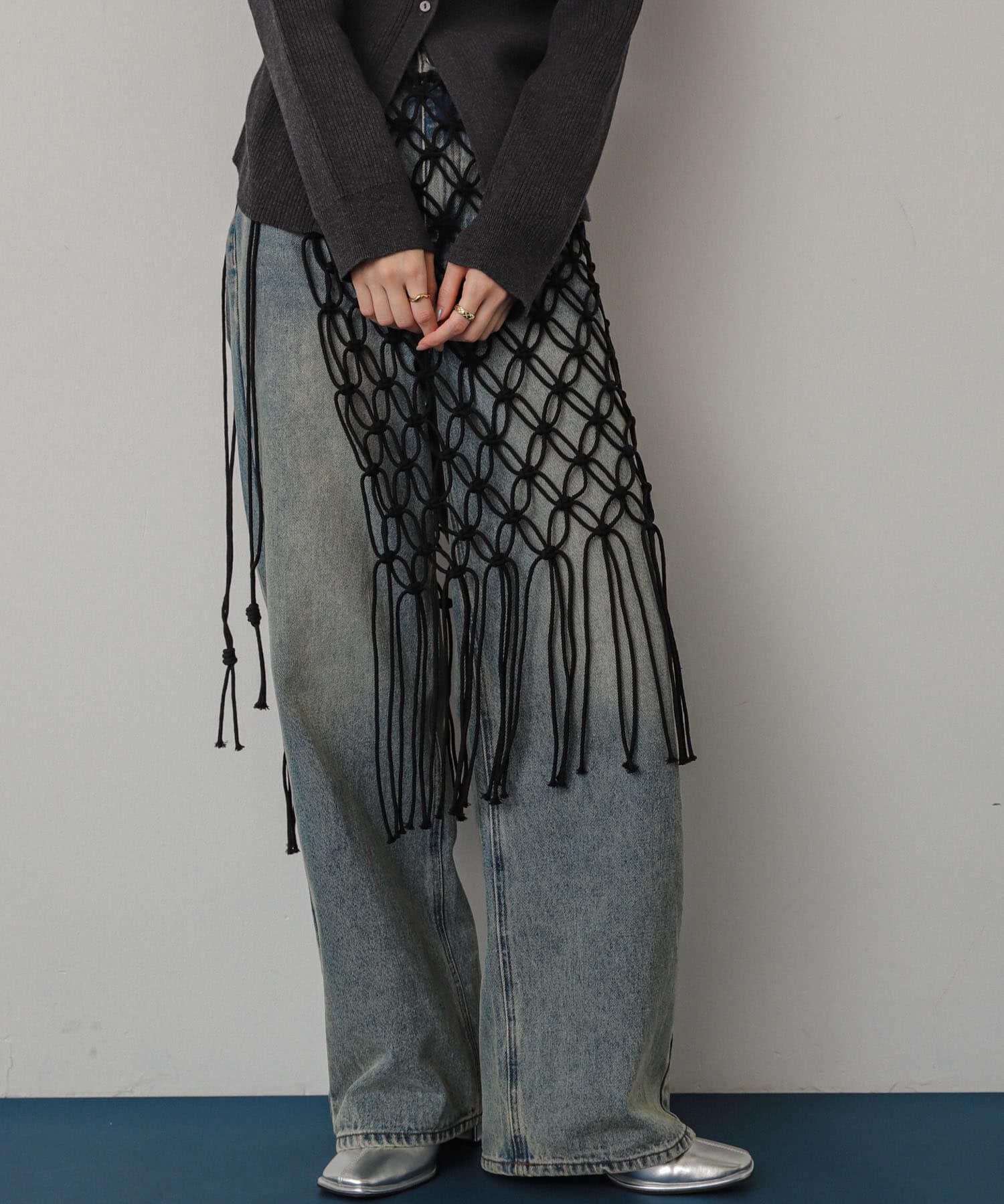 SENSE OF PLACE by URBAN RESEARCH「マクラメマキスカート」|スカート|