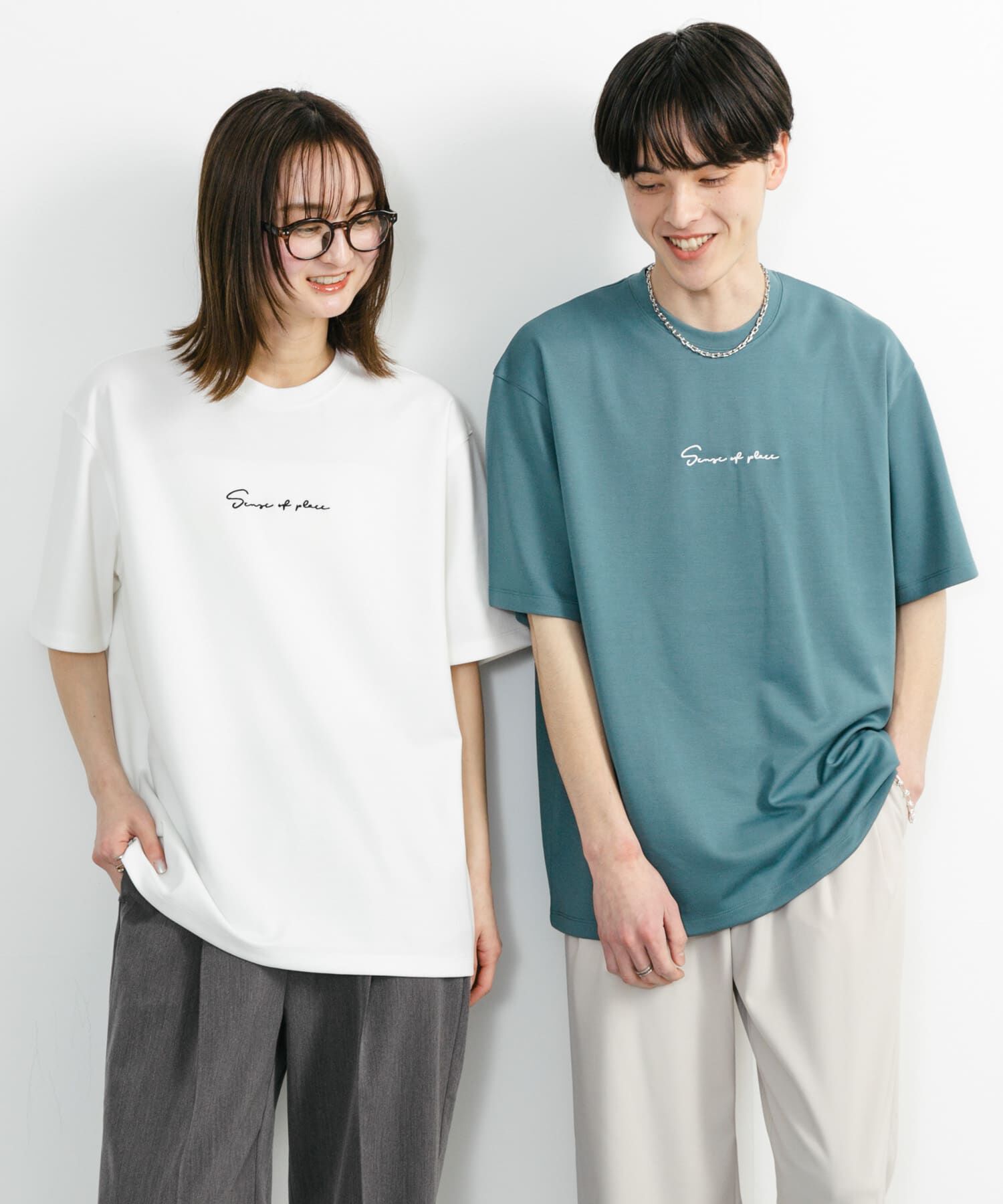 SENSE OF PLACE by URBAN RESEARCH「『ユニセックス』シシュウポンチショートスリーブTシャツ」|Tシャツ・カットソー|