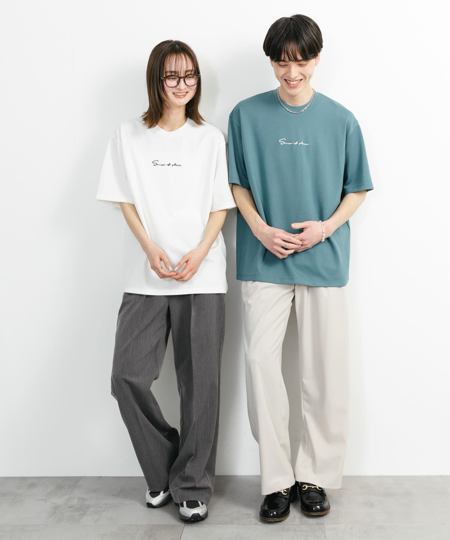 SENSE OF PLACE by URBAN RESEARCH「『ユニセックス』シシュウポンチショートスリーブTシャツ」|Tシャツ・カットソー|