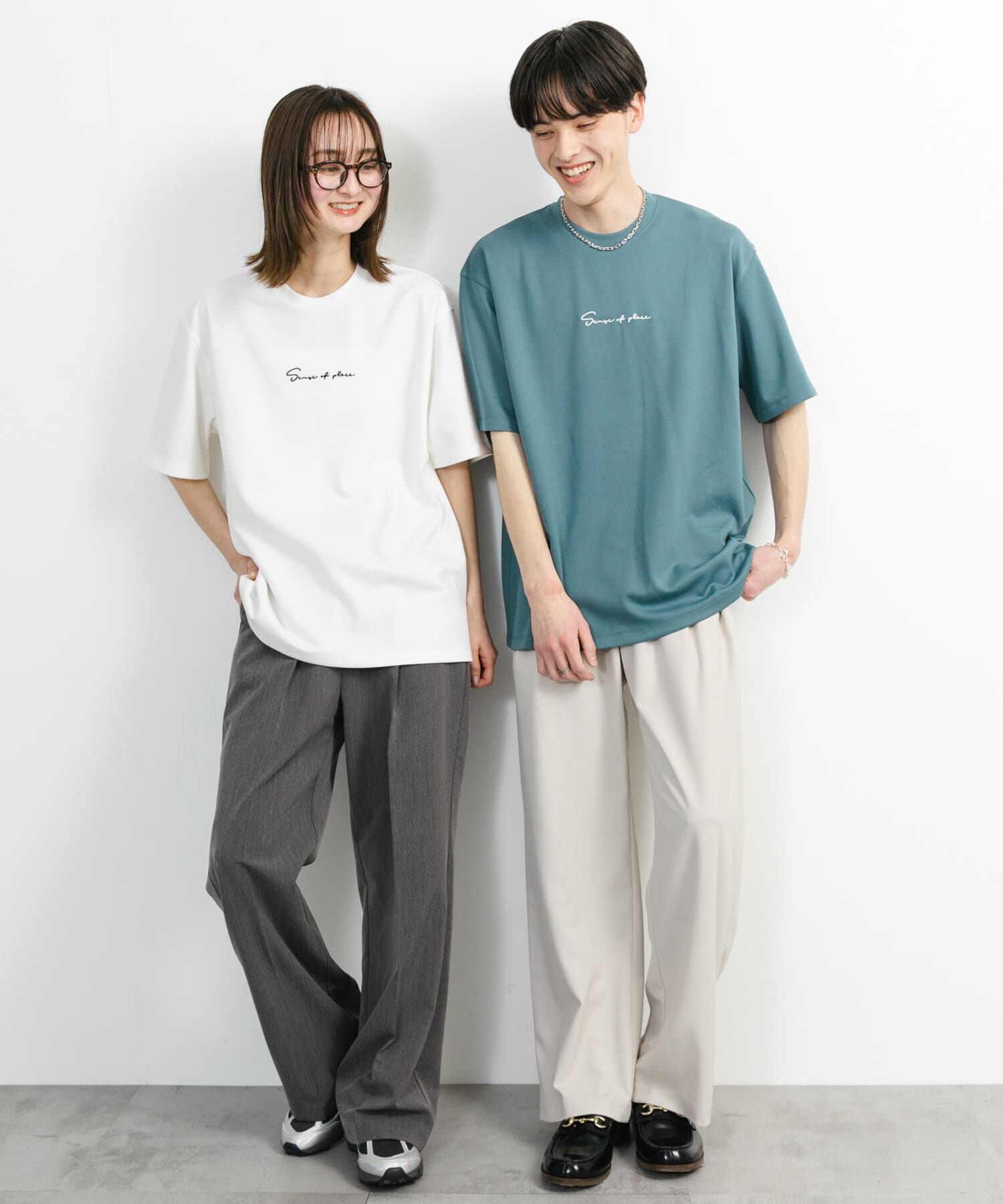 SENSE OF PLACE by URBAN RESEARCH「『ユニセックス』シシュウポンチショートスリーブTシャツ」|Tシャツ・カットソー|