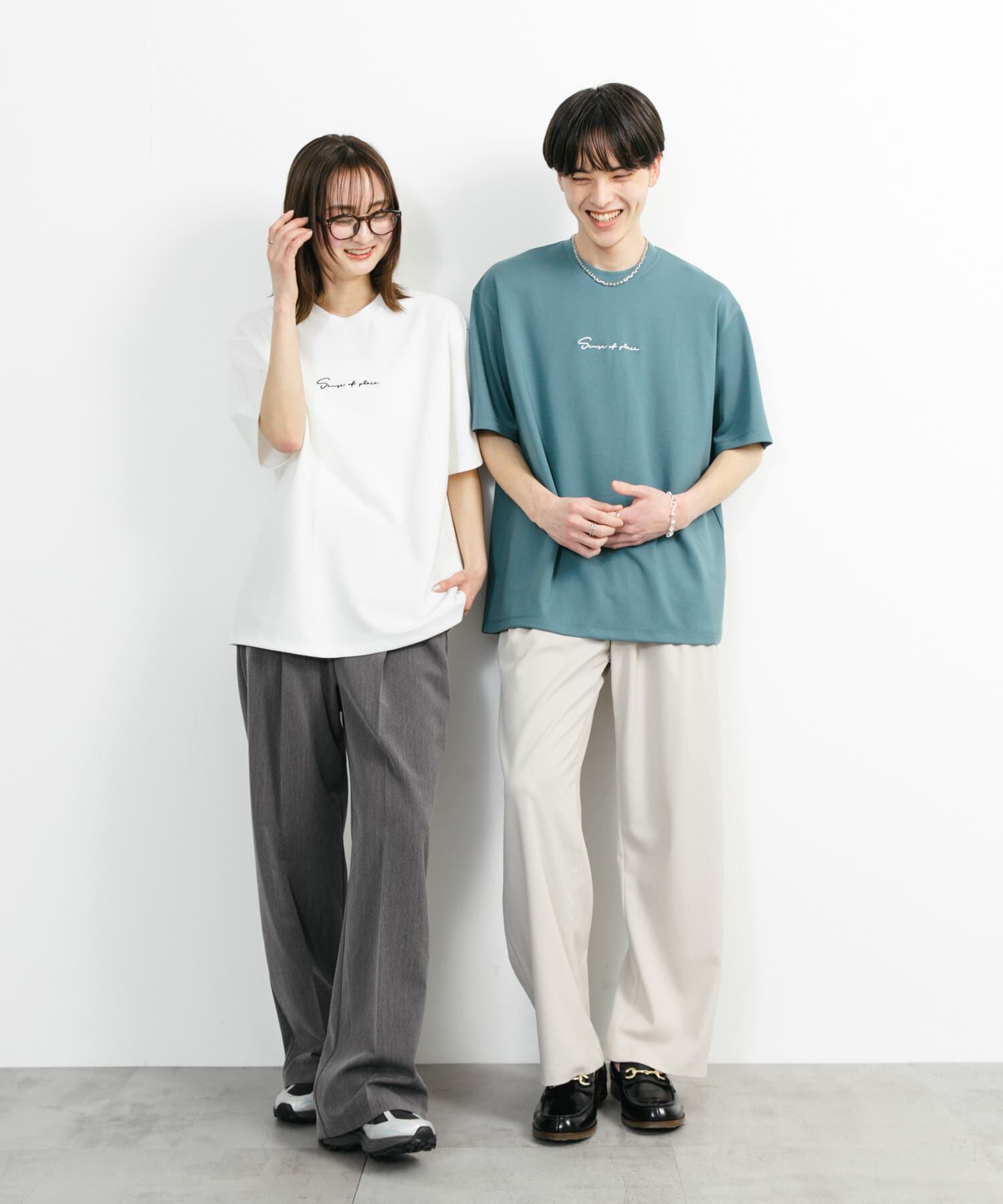 SENSE OF PLACE by URBAN RESEARCH「『ユニセックス』シシュウポンチショートスリーブTシャツ」|Tシャツ・カットソー|