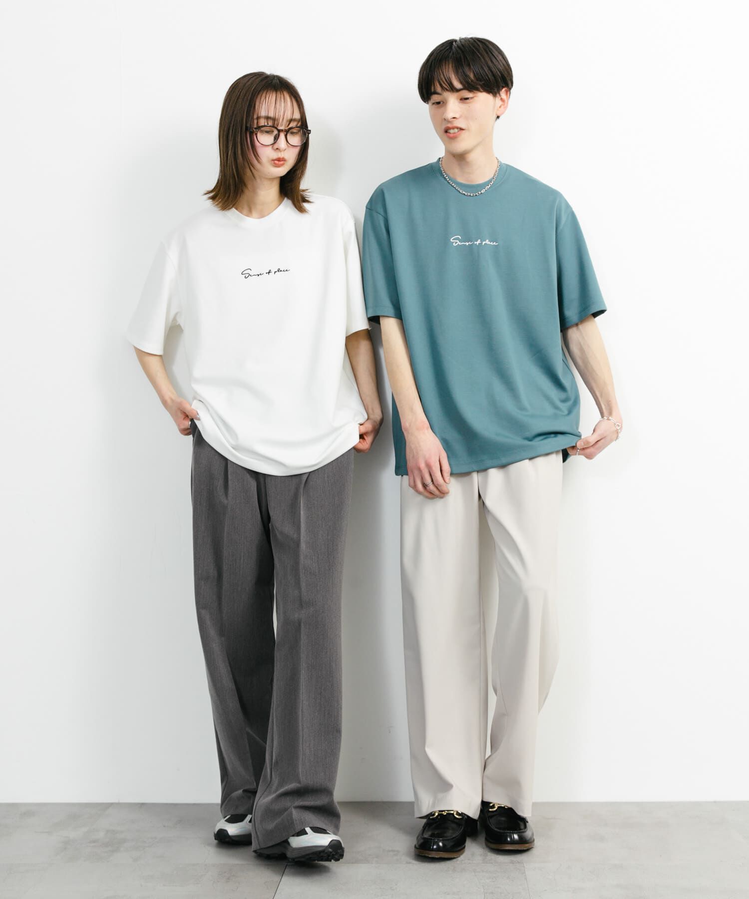 SENSE OF PLACE by URBAN RESEARCH「『ユニセックス』シシュウポンチショートスリーブTシャツ」|Tシャツ・カットソー|