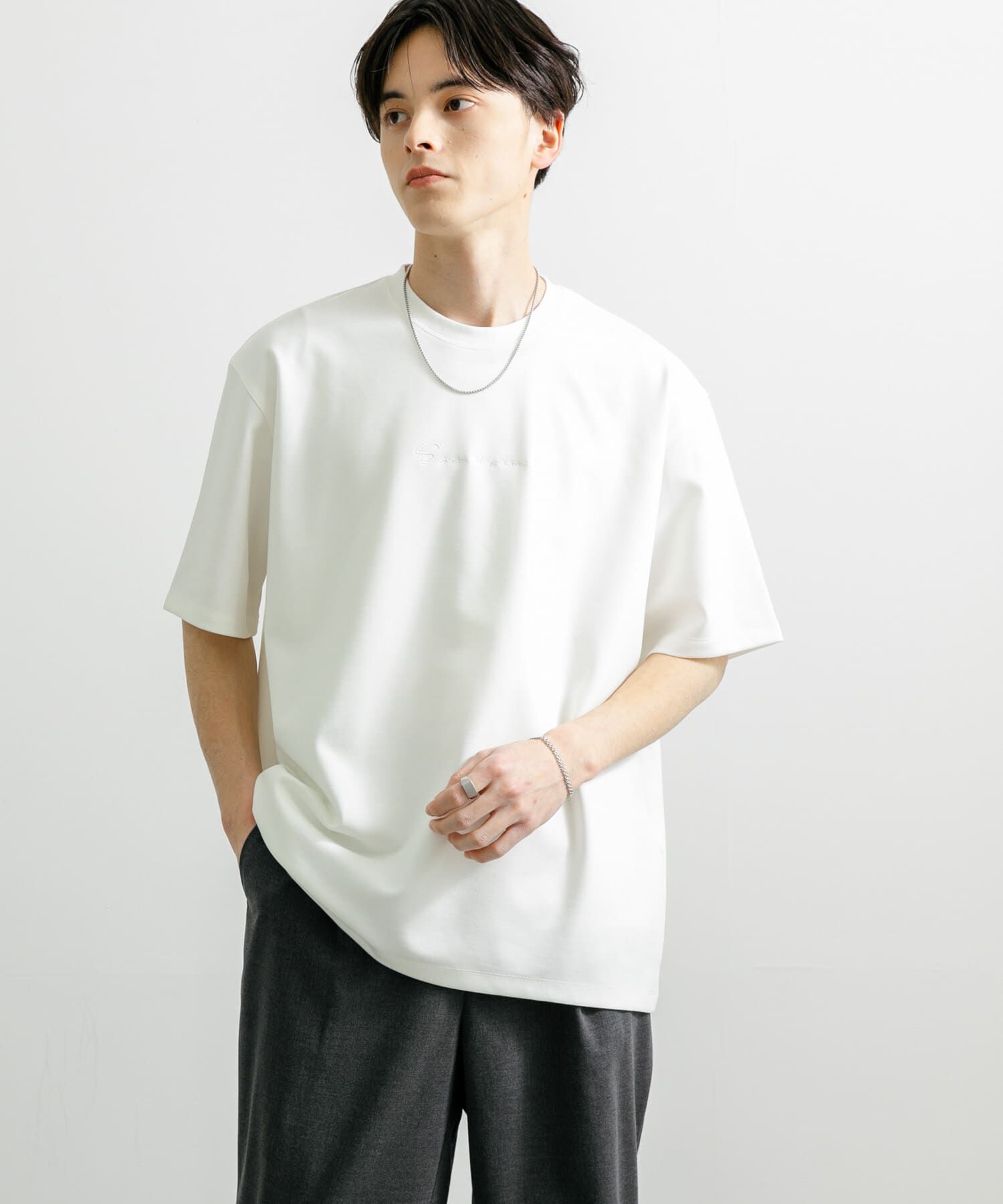 SENSE OF PLACE by URBAN RESEARCH「『ユニセックス』シシュウポンチショートスリーブTシャツ」|Tシャツ・カットソー|