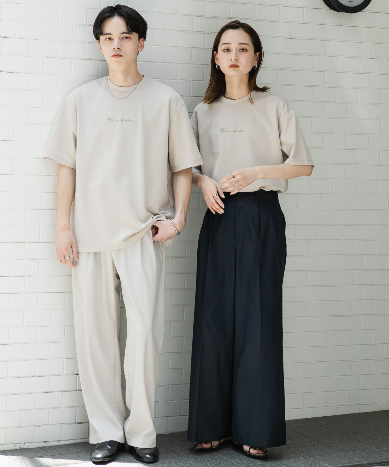 SENSE OF PLACE by URBAN RESEARCH「『ユニセックス』シシュウポンチショートスリーブTシャツ」|Tシャツ・カットソー|