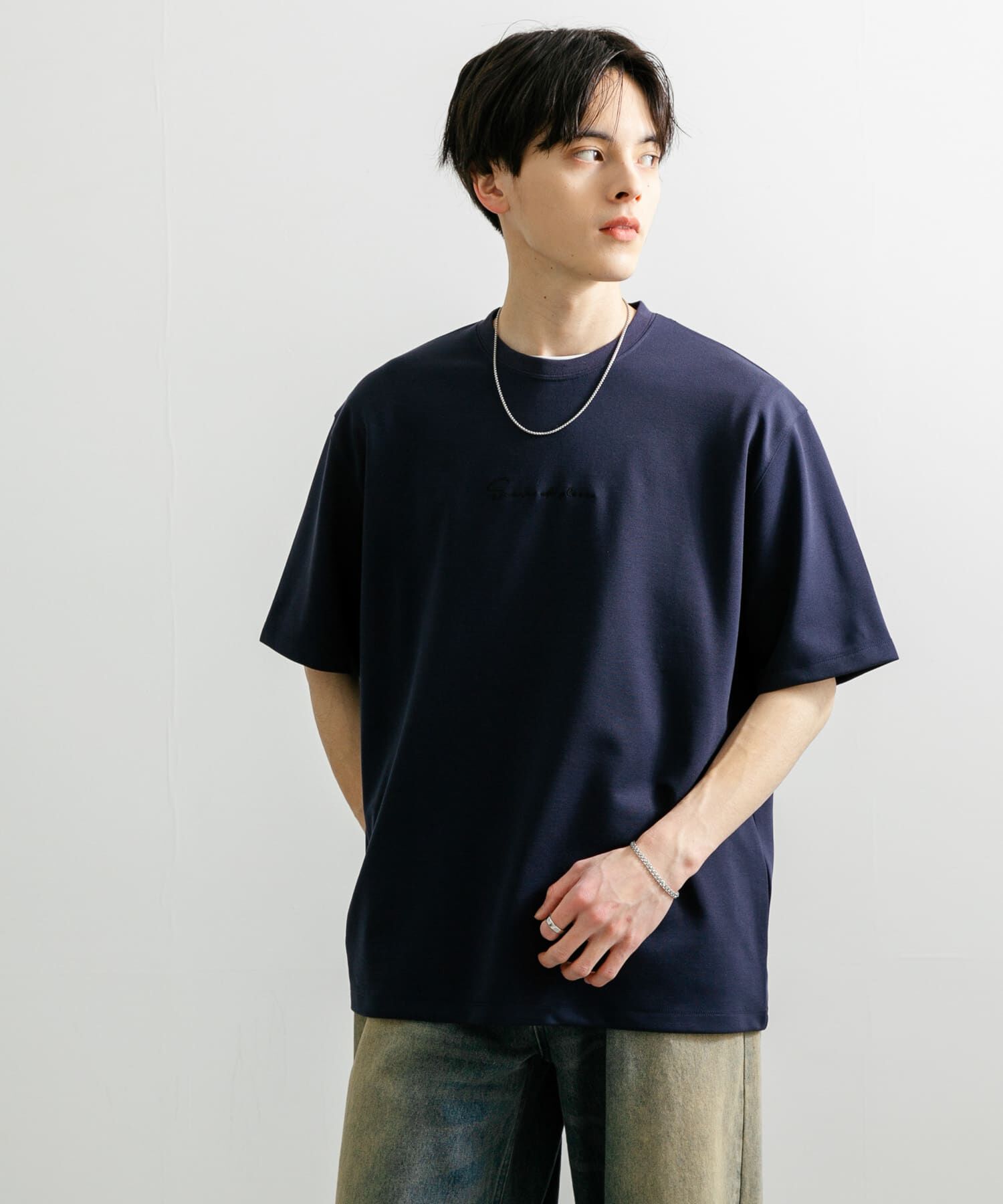 SENSE OF PLACE by URBAN RESEARCH「『ユニセックス』シシュウポンチショートスリーブTシャツ」|Tシャツ・カットソー|