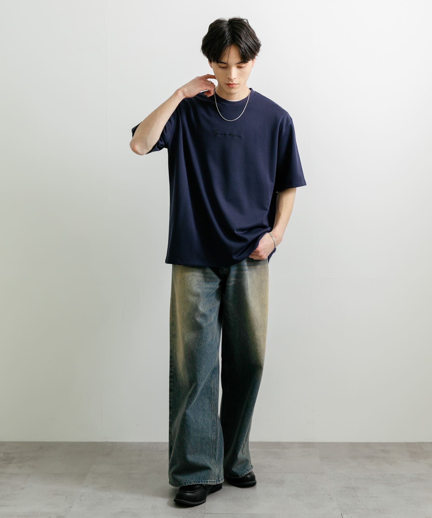 SENSE OF PLACE by URBAN RESEARCH「『ユニセックス』シシュウポンチショートスリーブTシャツ」|Tシャツ・カットソー|