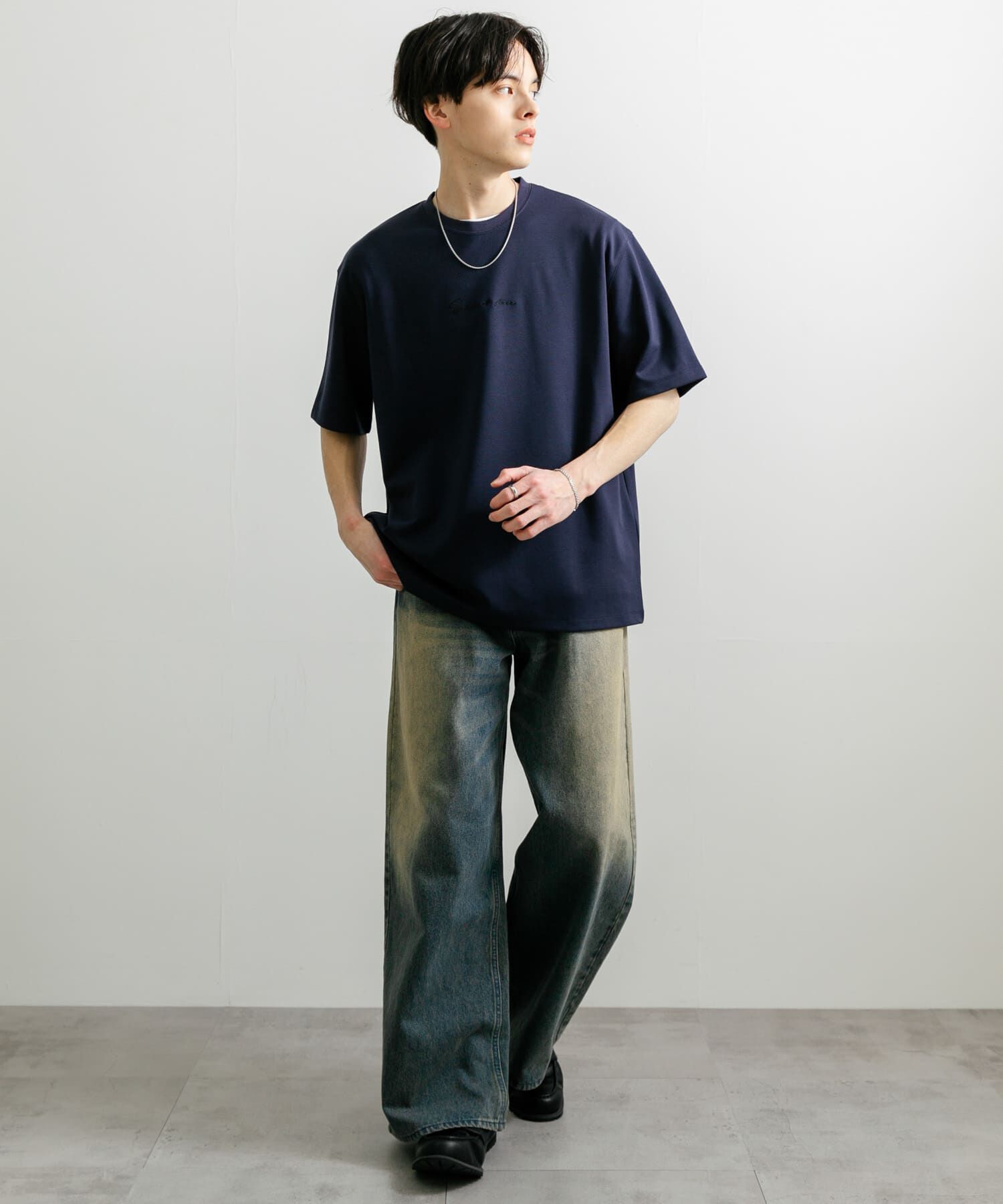 SENSE OF PLACE by URBAN RESEARCH「『ユニセックス』シシュウポンチショートスリーブTシャツ」|Tシャツ・カットソー|