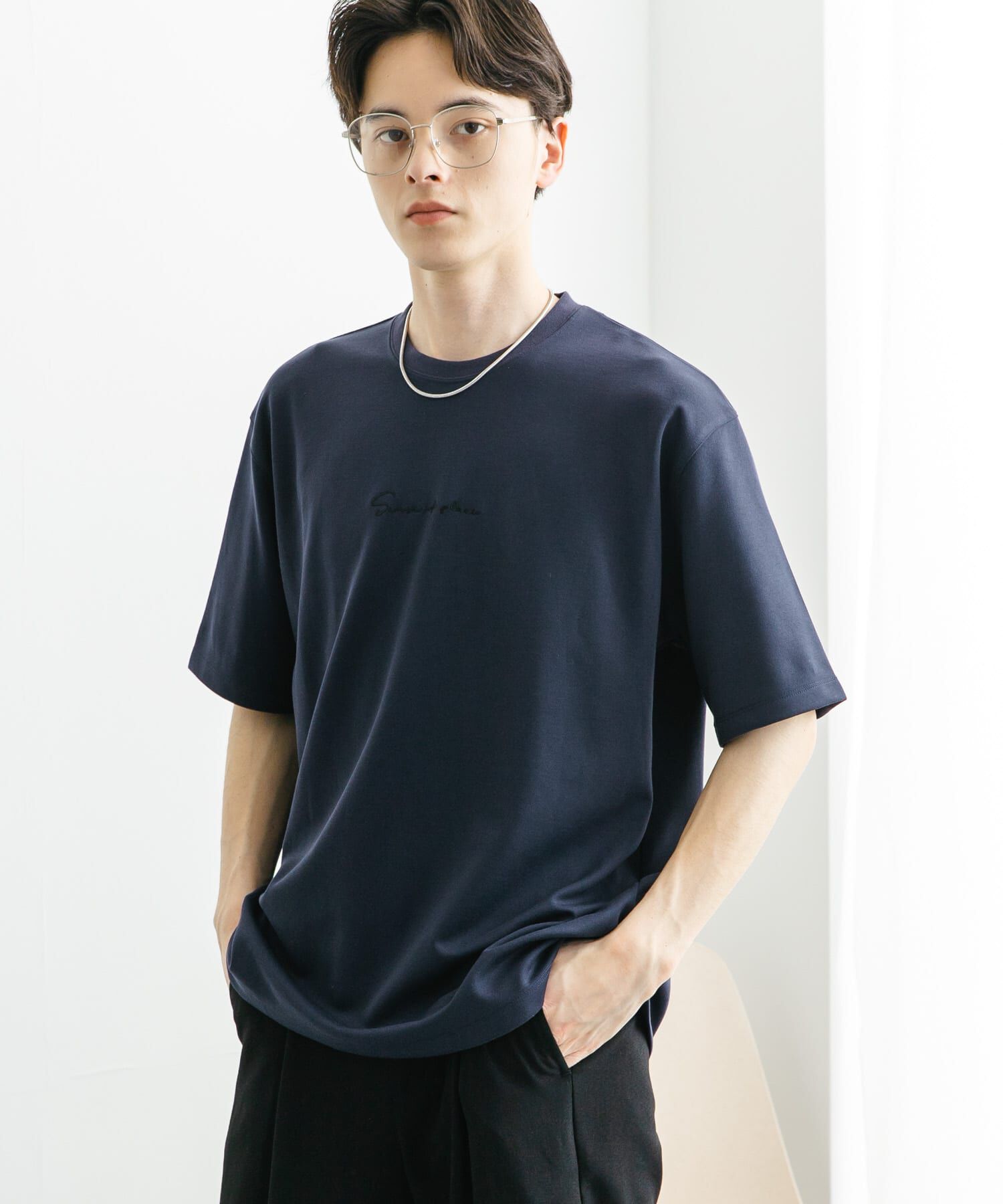 SENSE OF PLACE by URBAN RESEARCH「『ユニセックス』シシュウポンチショートスリーブTシャツ」|Tシャツ・カットソー|