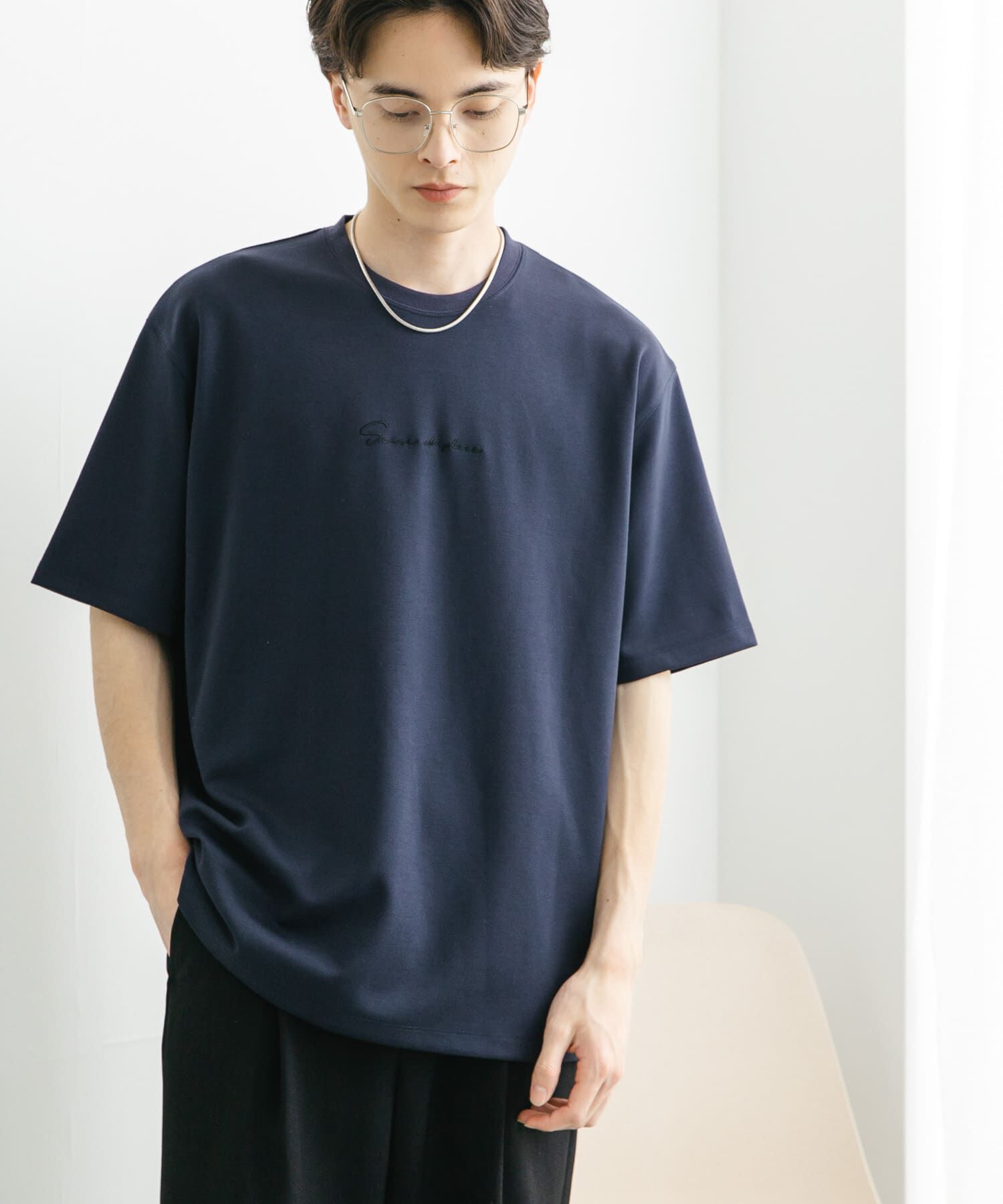 SENSE OF PLACE by URBAN RESEARCH「『ユニセックス』シシュウポンチショートスリーブTシャツ」|Tシャツ・カットソー|