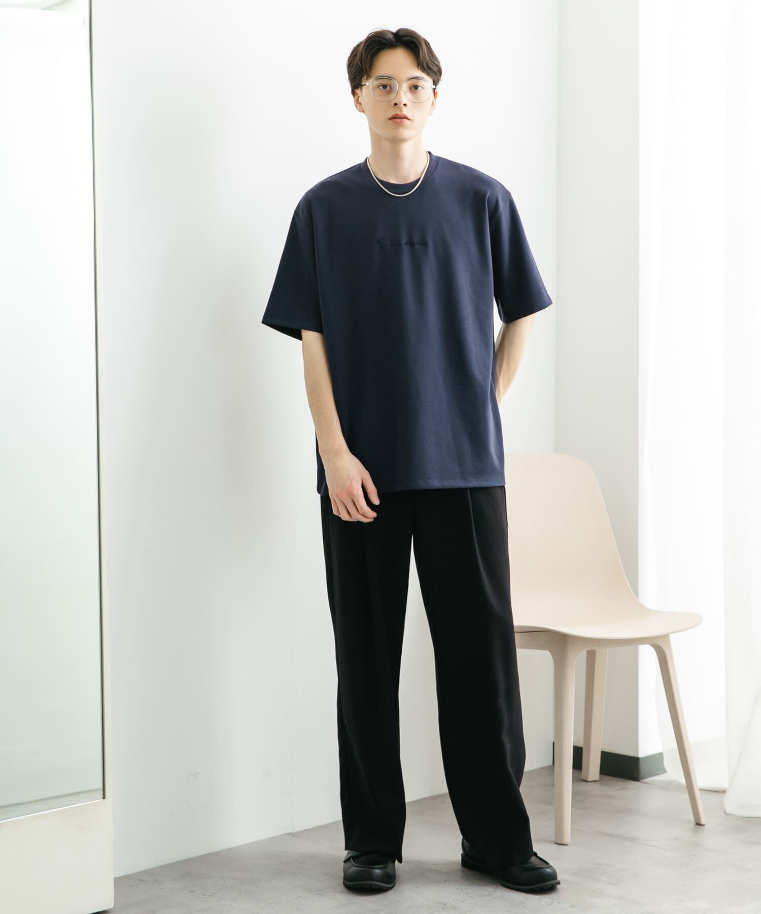 SENSE OF PLACE by URBAN RESEARCH「『ユニセックス』シシュウポンチショートスリーブTシャツ」|Tシャツ・カットソー|