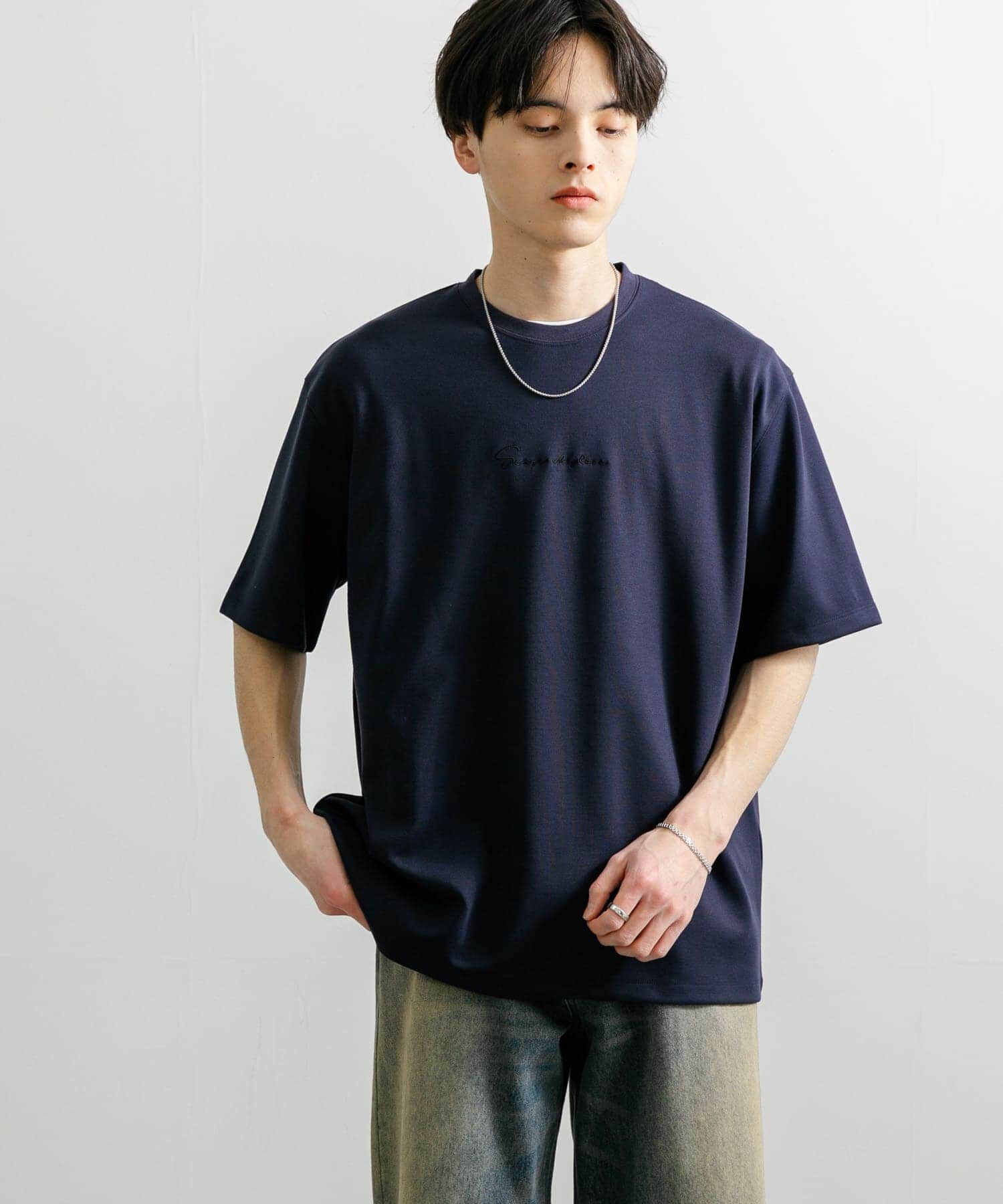 SENSE OF PLACE by URBAN RESEARCH「『ユニセックス』シシュウポンチショートスリーブTシャツ」|Tシャツ・カットソー|