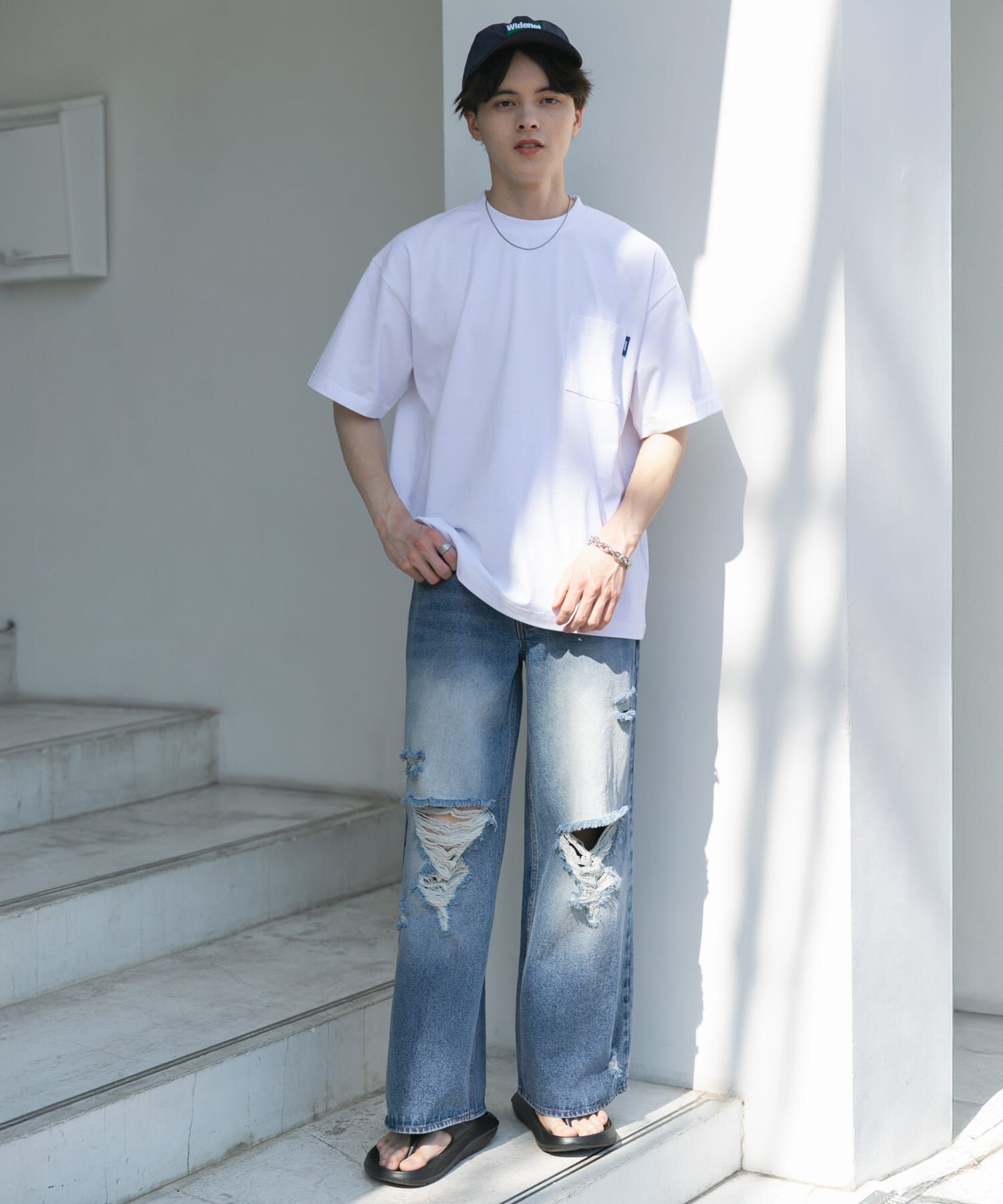 SENSE OF PLACE by URBAN RESEARCH「『UR TECH ひやサラクール』リラックスポケTシャツ」|Tシャツ・カットソー|