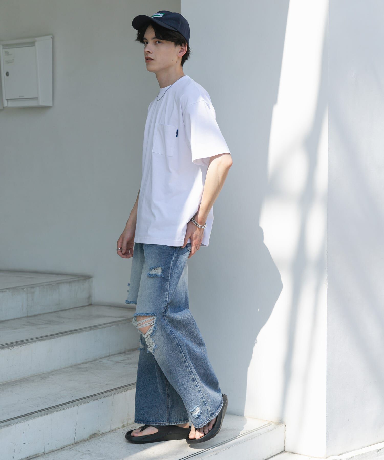 SENSE OF PLACE by URBAN RESEARCH「『UR TECH ひやサラクール』リラックスポケTシャツ」|Tシャツ・カットソー|