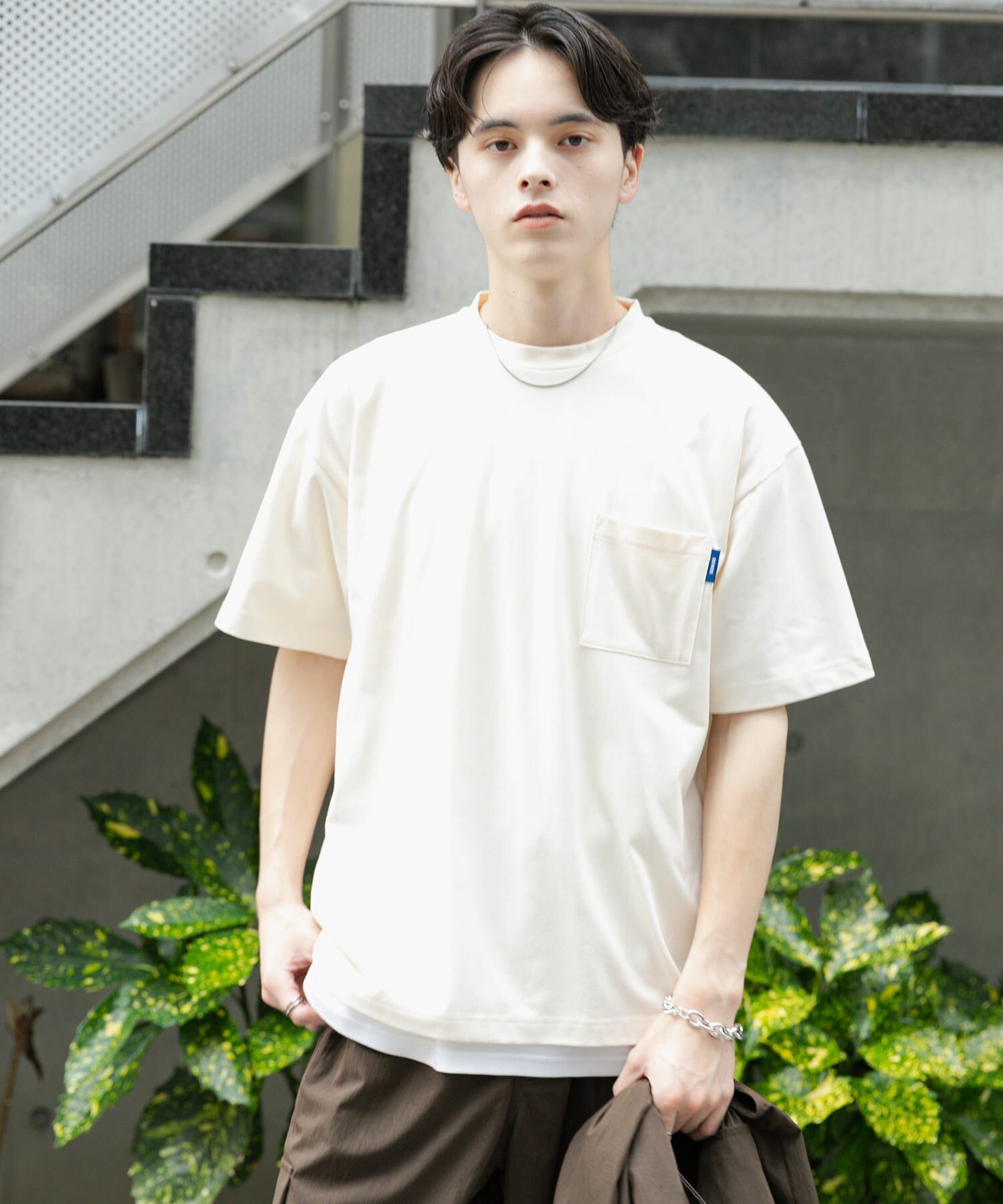 SENSE OF PLACE by URBAN RESEARCH「『UR TECH ひやサラクール』リラックスポケTシャツ」|Tシャツ・カットソー|