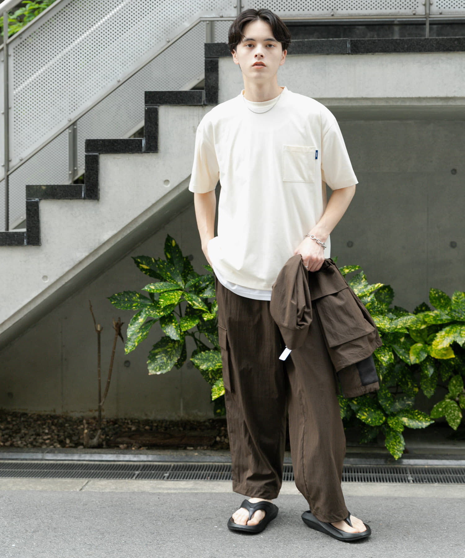 SENSE OF PLACE by URBAN RESEARCH「『UR TECH ひやサラクール』リラックスポケTシャツ」|Tシャツ・カットソー|