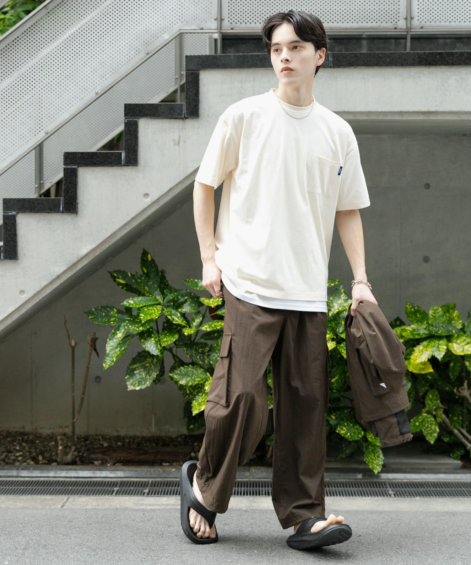 SENSE OF PLACE by URBAN RESEARCH「『UR TECH ひやサラクール』リラックスポケTシャツ」|Tシャツ・カットソー|