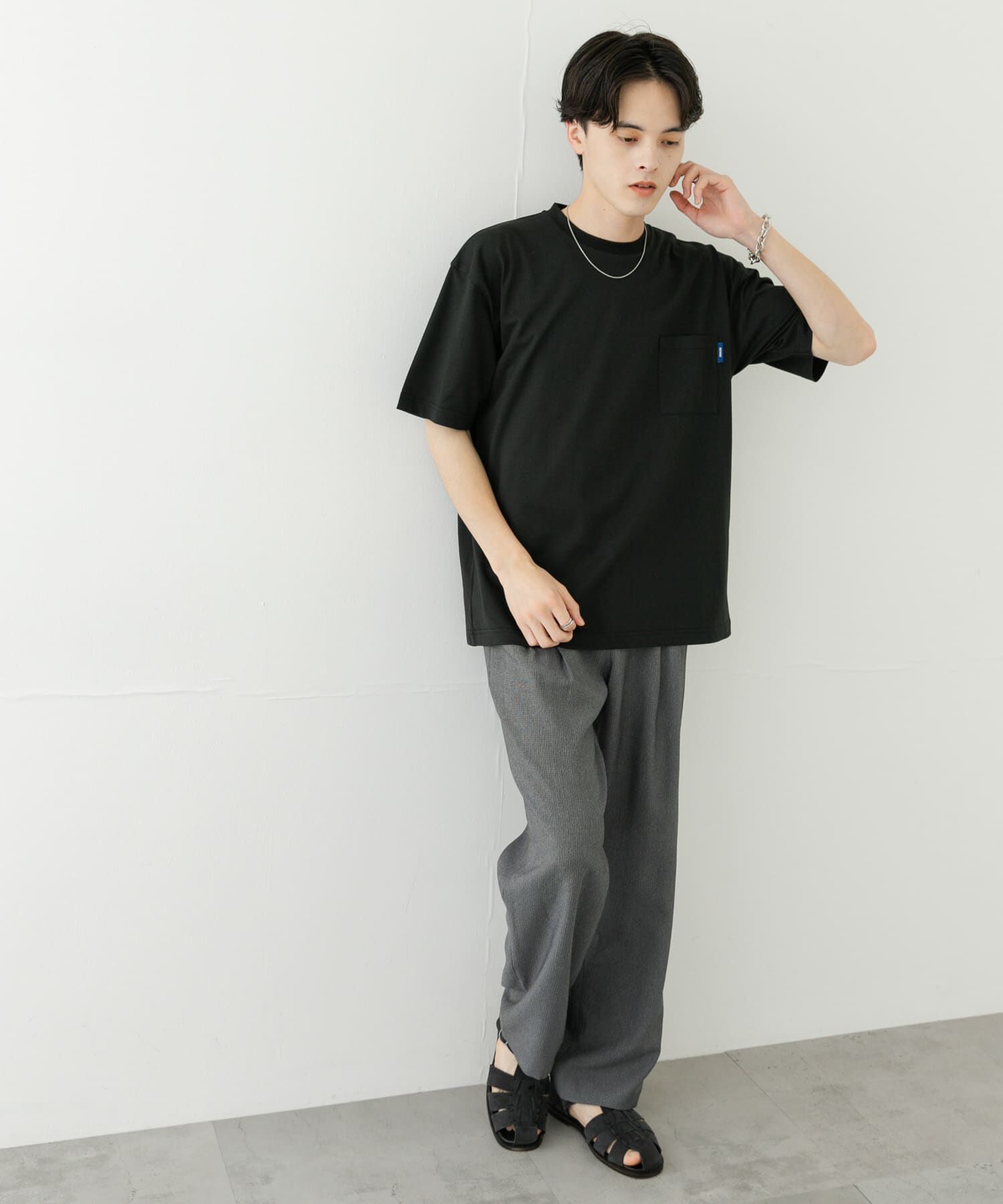 SENSE OF PLACE by URBAN RESEARCH「『UR TECH ひやサラクール』リラックスポケTシャツ」|Tシャツ・カットソー|