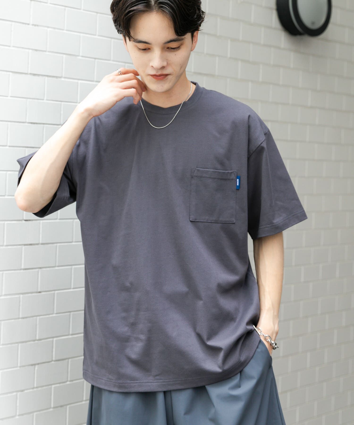 SENSE OF PLACE by URBAN RESEARCH「『UR TECH ひやサラクール』リラックスポケTシャツ」|Tシャツ・カットソー|