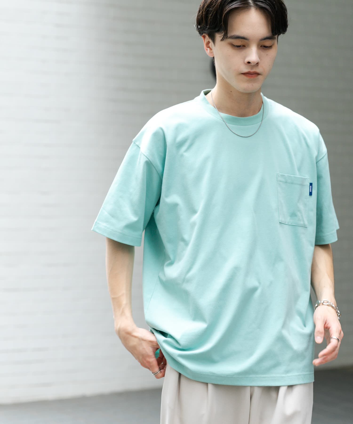 SENSE OF PLACE by URBAN RESEARCH「『UR TECH ひやサラクール』リラックスポケTシャツ」|Tシャツ・カットソー|