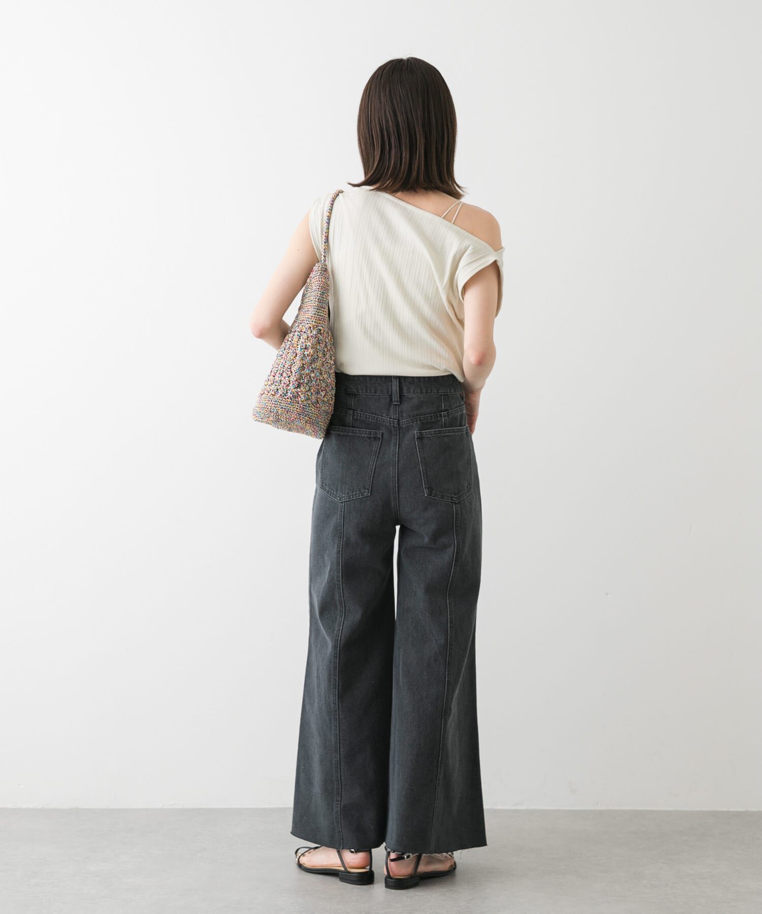 SENSE OF PLACE by URBAN RESEARCH「ランダムリブワンショルダーカットトップ」|Tシャツ・カットソー|