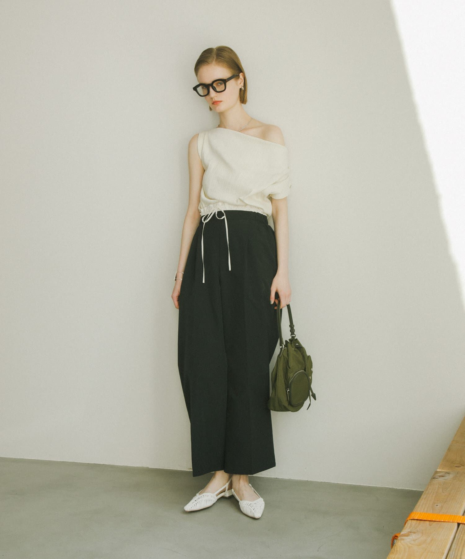 SENSE OF PLACE by URBAN RESEARCH「ランダムリブワンショルダーカットトップ」|Tシャツ・カットソー|