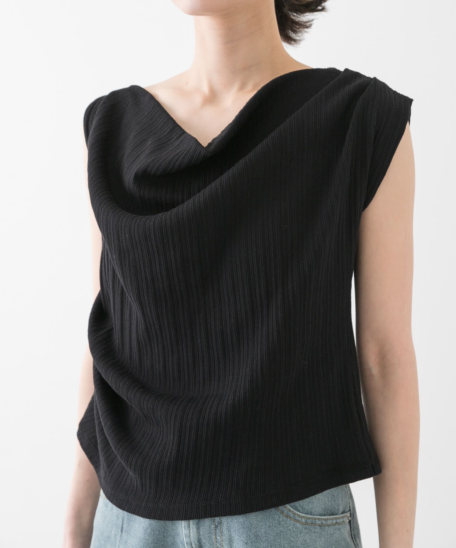 SENSE OF PLACE by URBAN RESEARCH「ランダムリブワンショルダーカットトップ」|Tシャツ・カットソー|