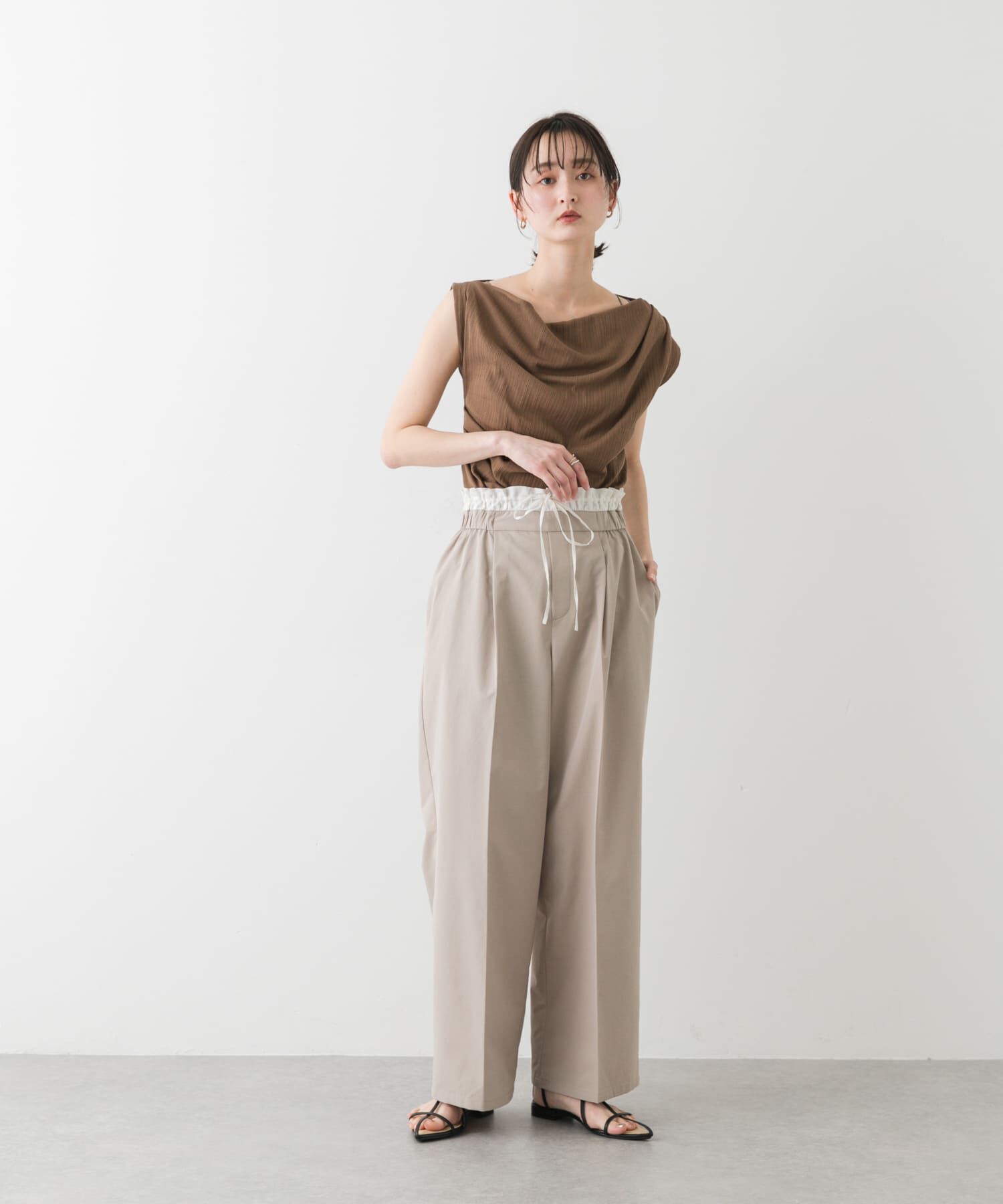 SENSE OF PLACE by URBAN RESEARCH「ランダムリブワンショルダーカットトップ」|Tシャツ・カットソー|