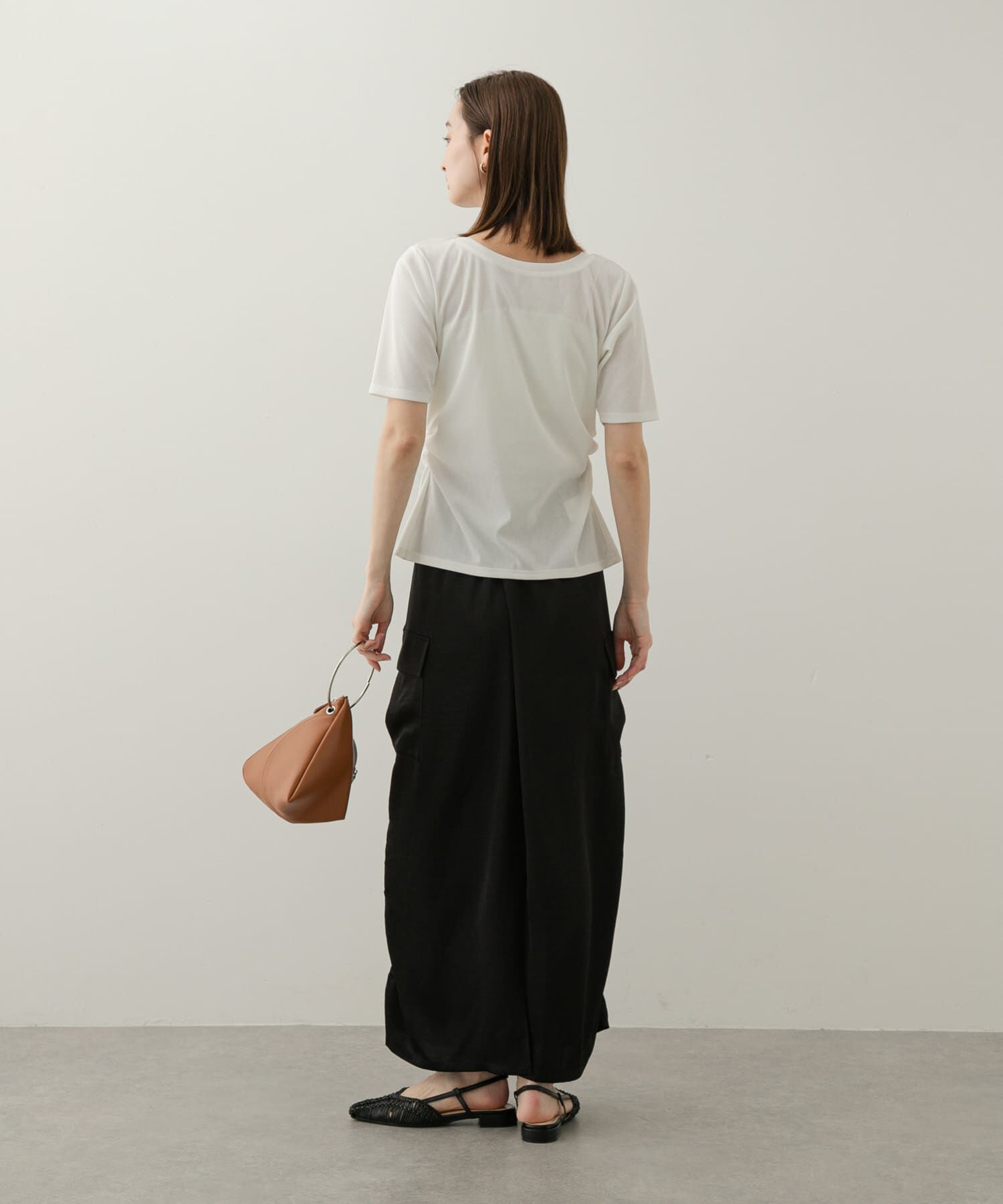 SENSE OF PLACE by URBAN RESEARCH「2WAYウエストギャザーリブトップ」|Tシャツ・カットソー|