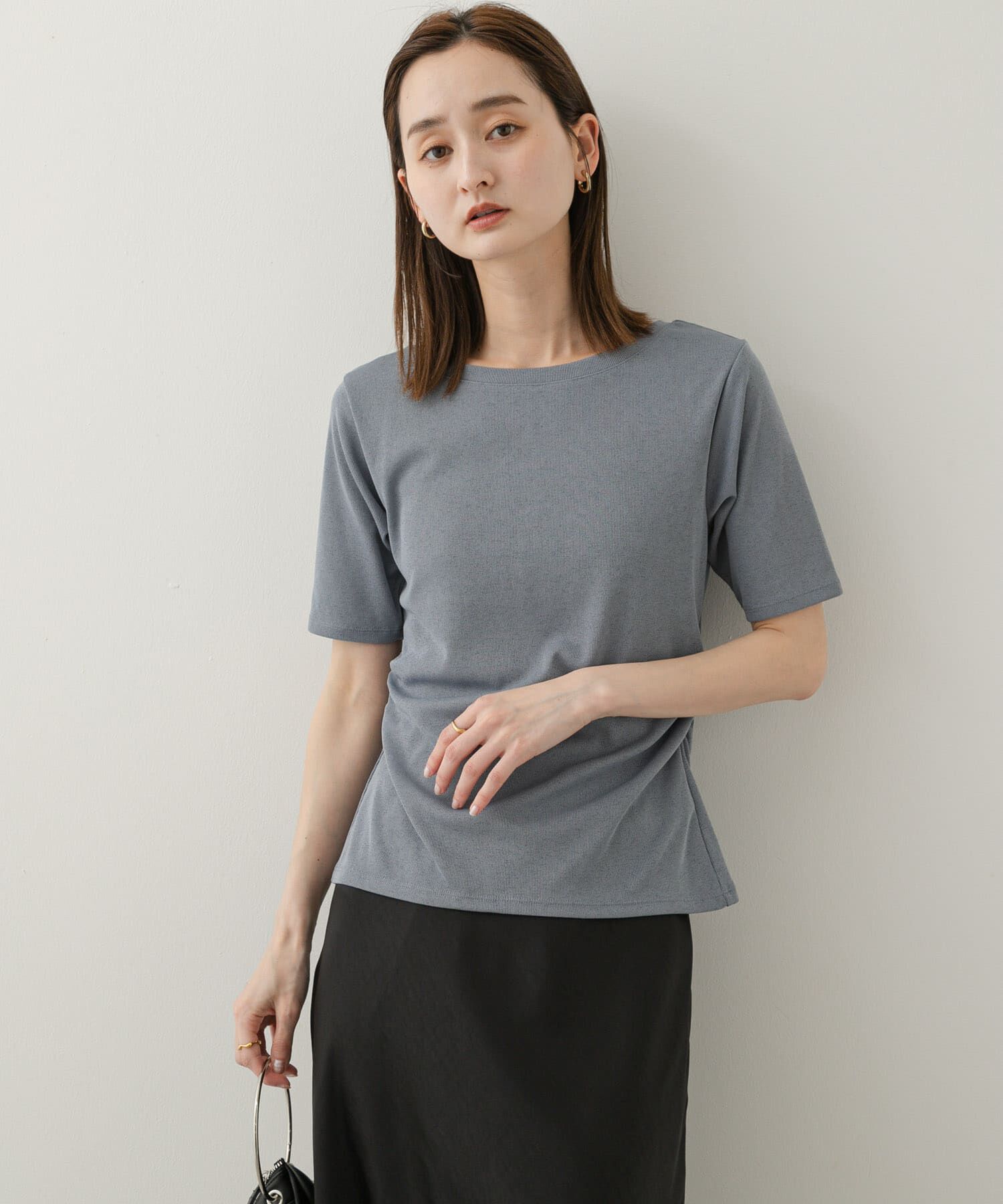 SENSE OF PLACE by URBAN RESEARCH「2WAYウエストギャザーリブトップ」|Tシャツ・カットソー|