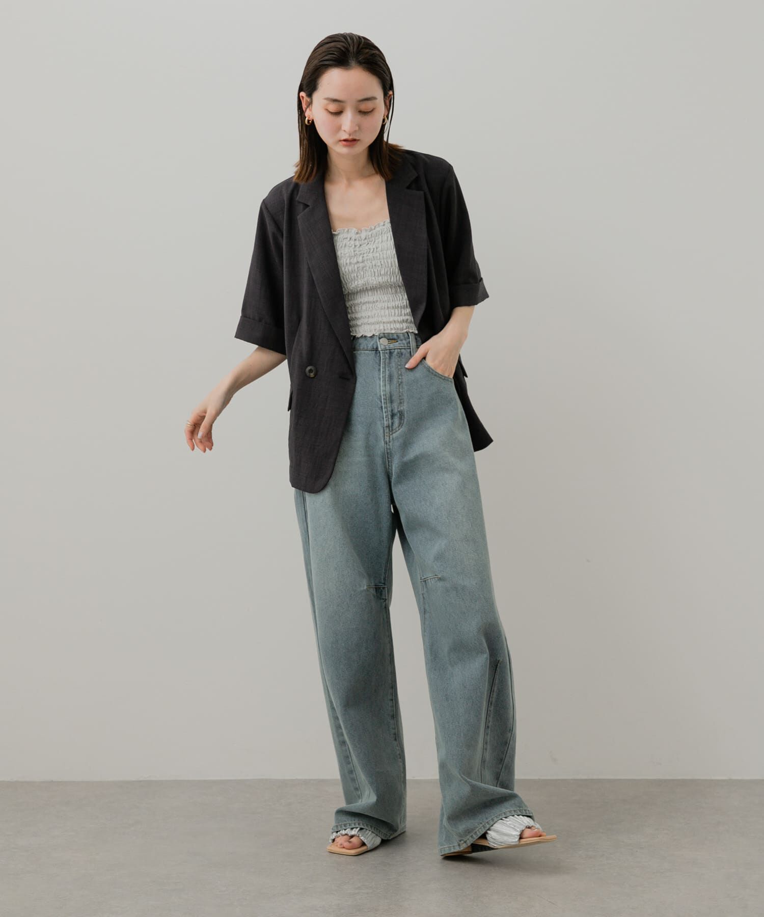 SENSE OF PLACE by URBAN RESEARCH「ラメシャーリングカップツキキャミソール」|キャミソール|