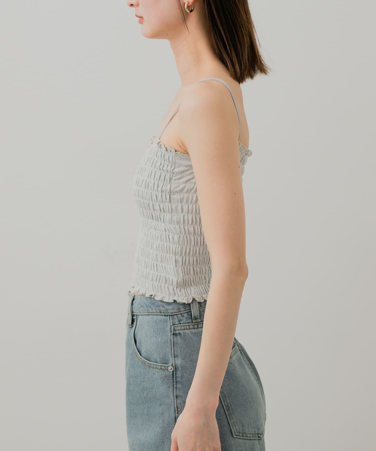 SENSE OF PLACE by URBAN RESEARCH「ラメシャーリングカップツキキャミソール」|キャミソール|