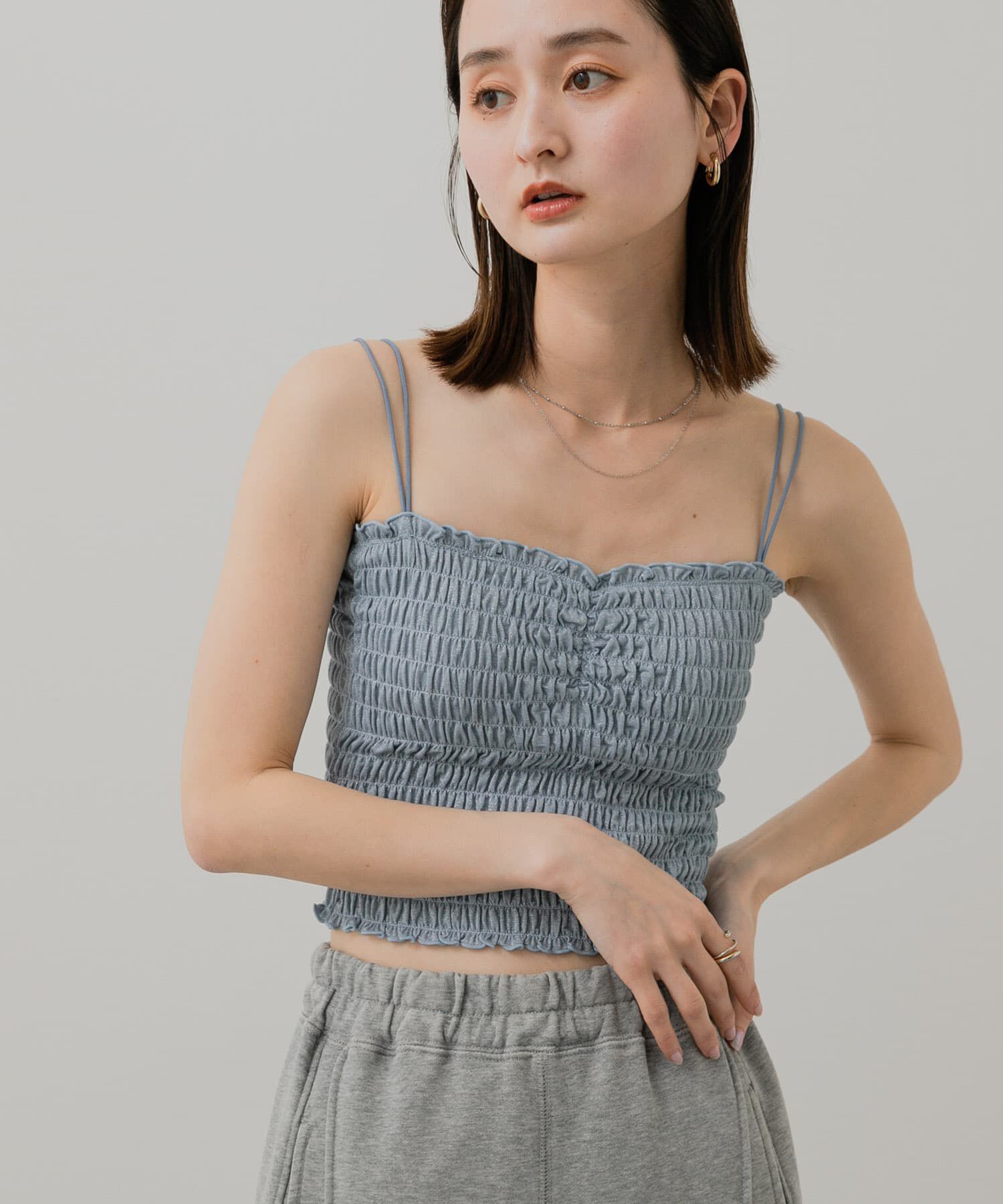 SENSE OF PLACE by URBAN RESEARCH「ラメシャーリングカップツキキャミソール」|キャミソール|