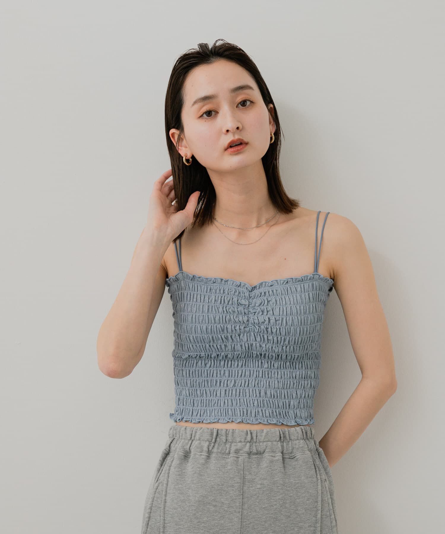 SENSE OF PLACE by URBAN RESEARCH「ラメシャーリングカップツキキャミソール」|キャミソール|