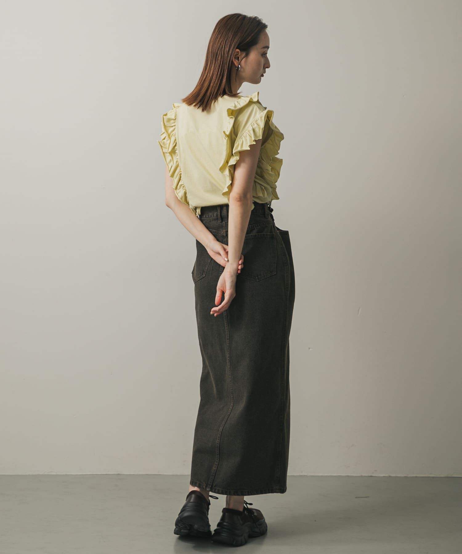 SENSE OF PLACE by URBAN RESEARCH「ギャザーフリルトップ」|Tシャツ・カットソー|