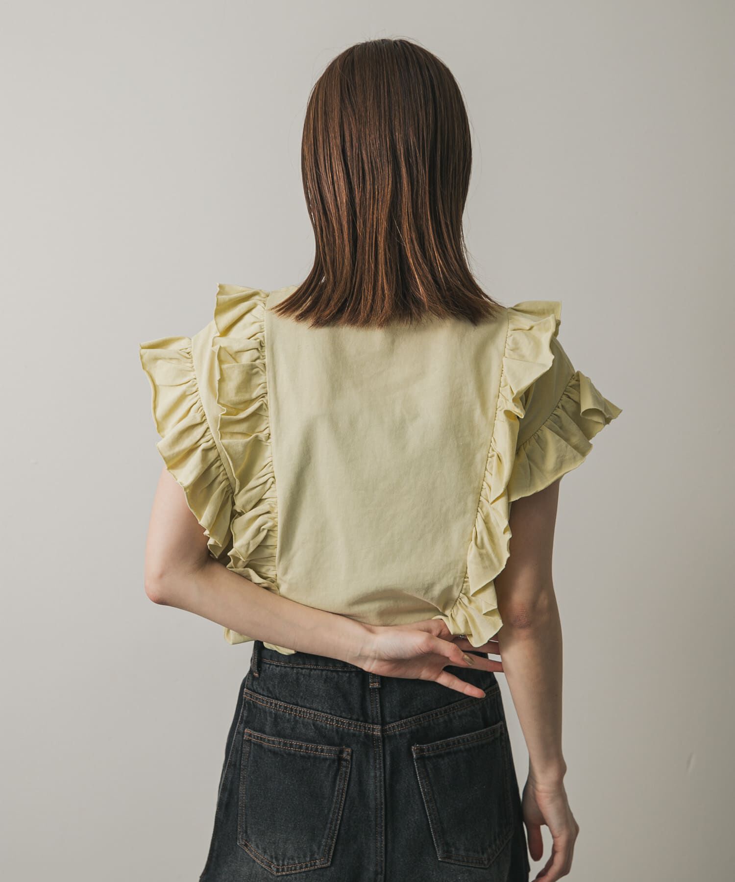 SENSE OF PLACE by URBAN RESEARCH「ギャザーフリルトップ」|Tシャツ・カットソー|