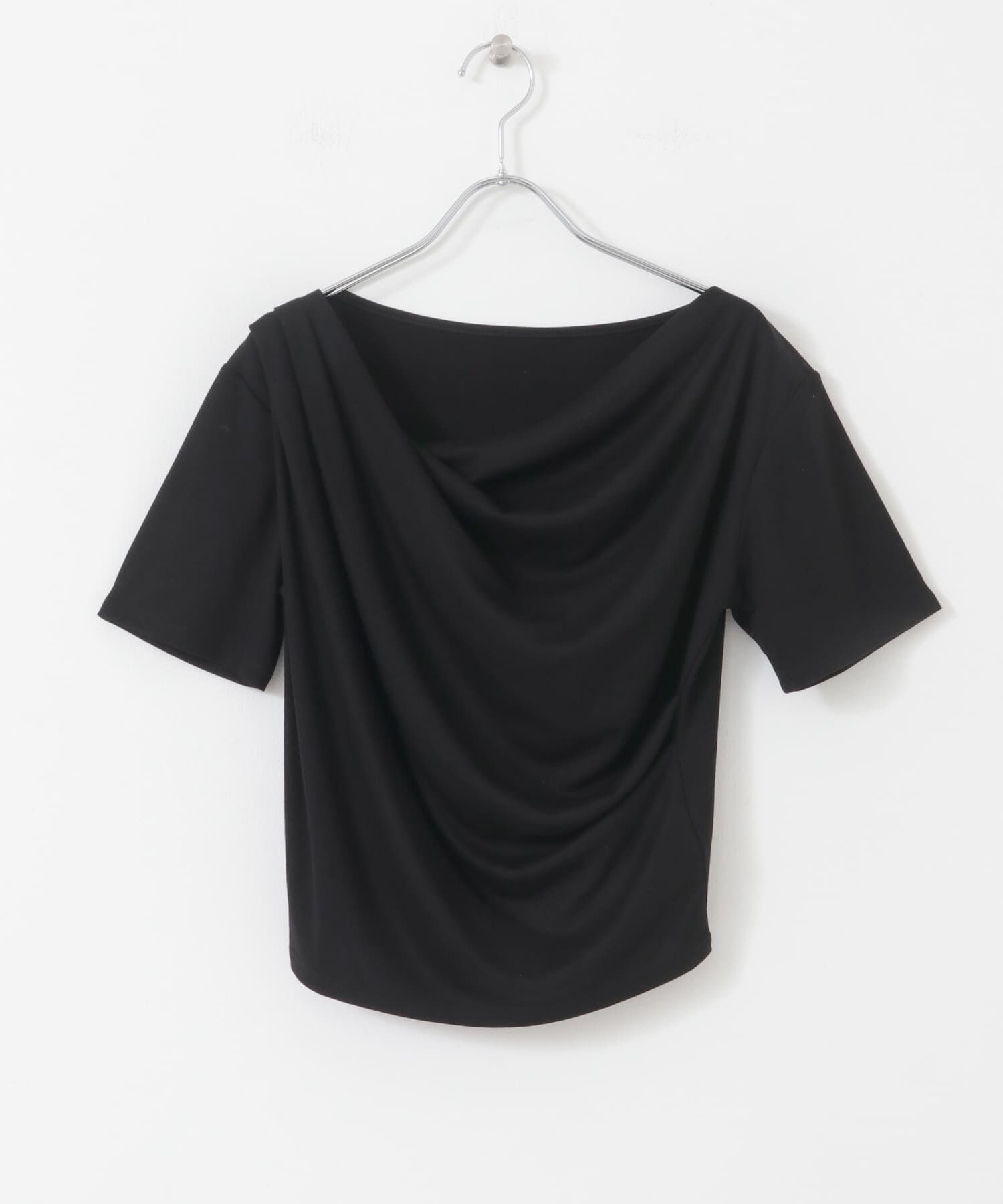 SENSE OF PLACE by URBAN RESEARCH「アシメドレープトップ(半袖)」|Tシャツ・カットソー|