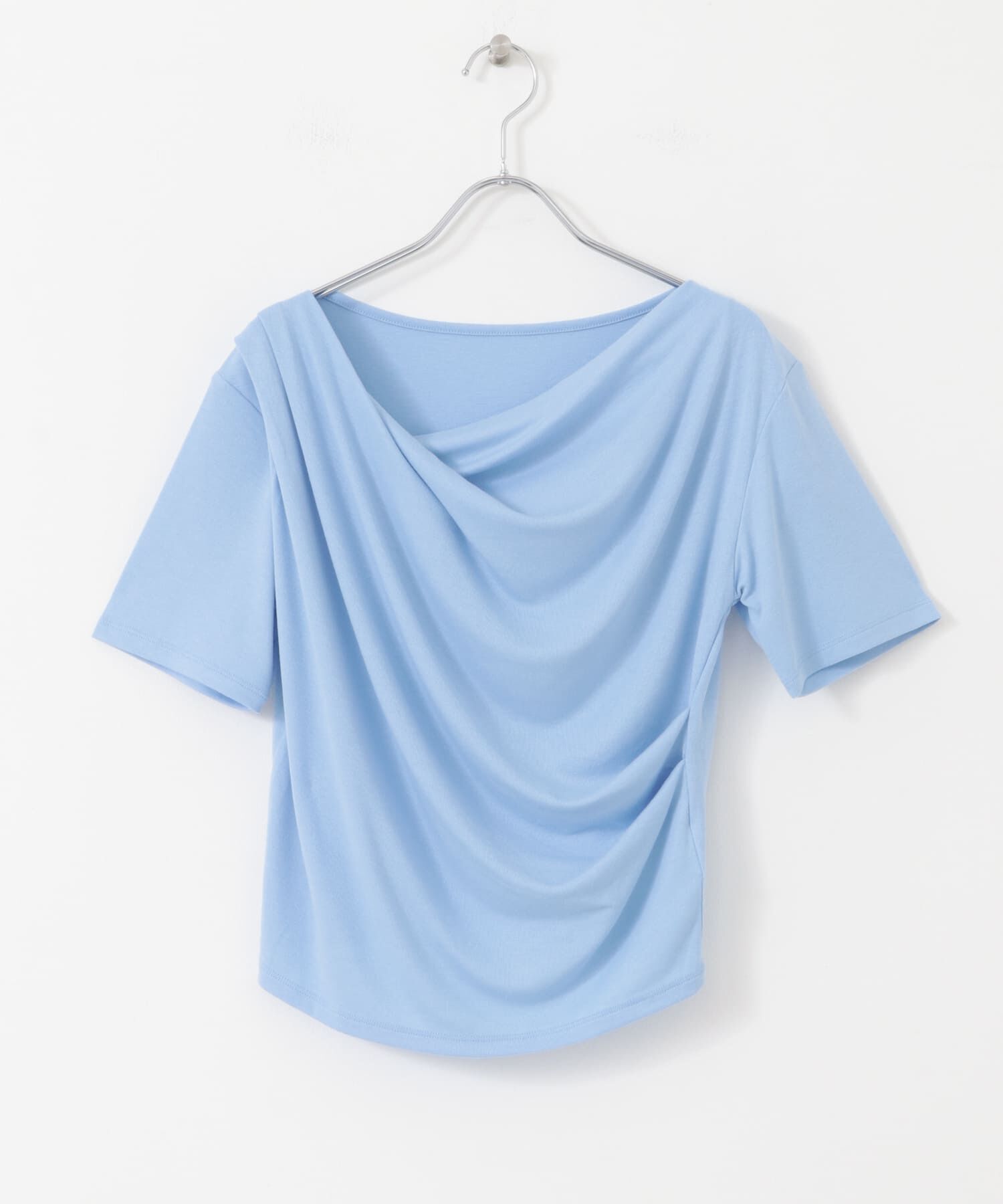 SENSE OF PLACE by URBAN RESEARCH「アシメドレープトップ(半袖)」|Tシャツ・カットソー|