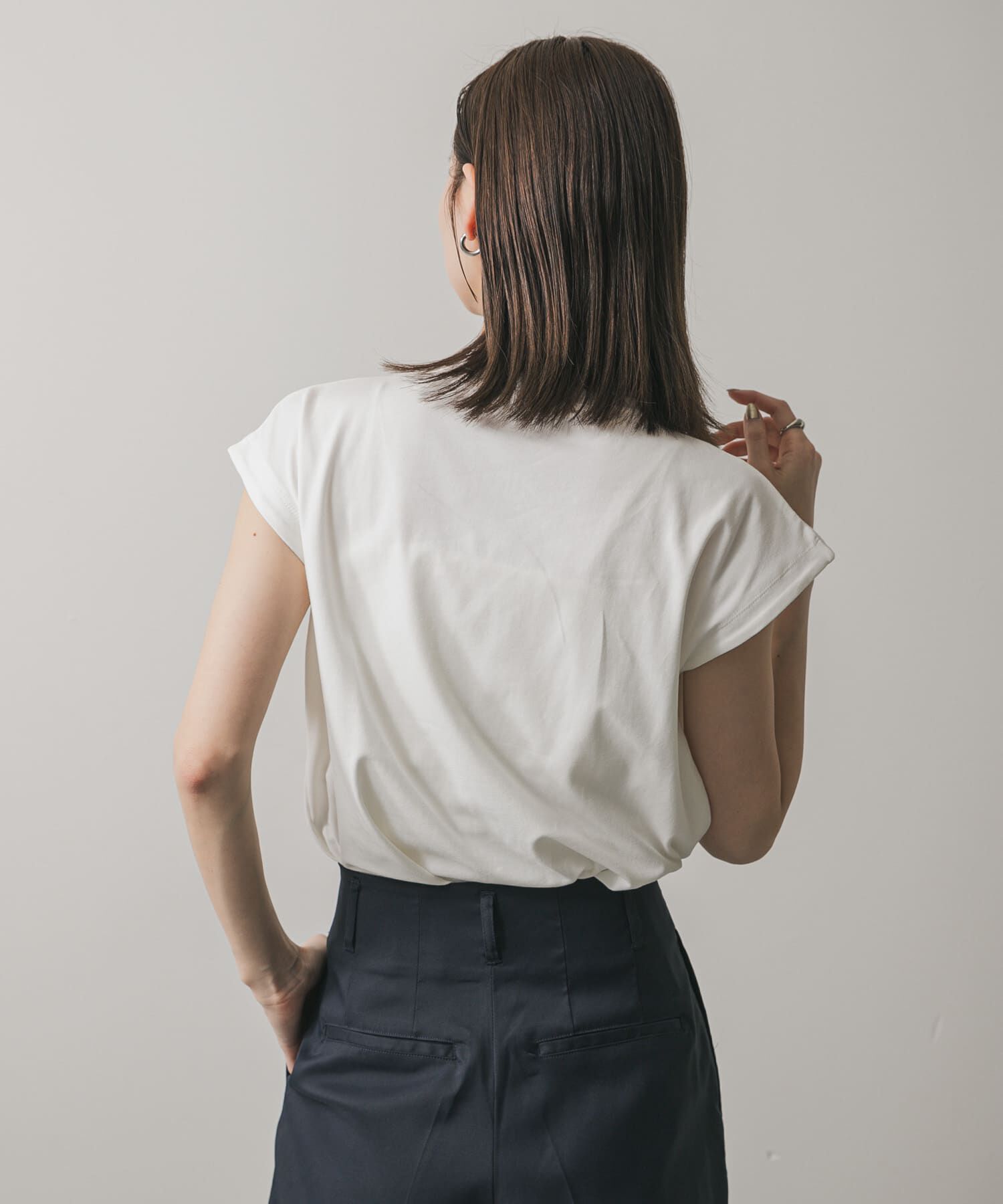 SENSE OF PLACE by URBAN RESEARCH「『UR TECH ひやサラクール』 クールタッチフレンチスリーブTシャツ」|Tシャツ・カットソー|