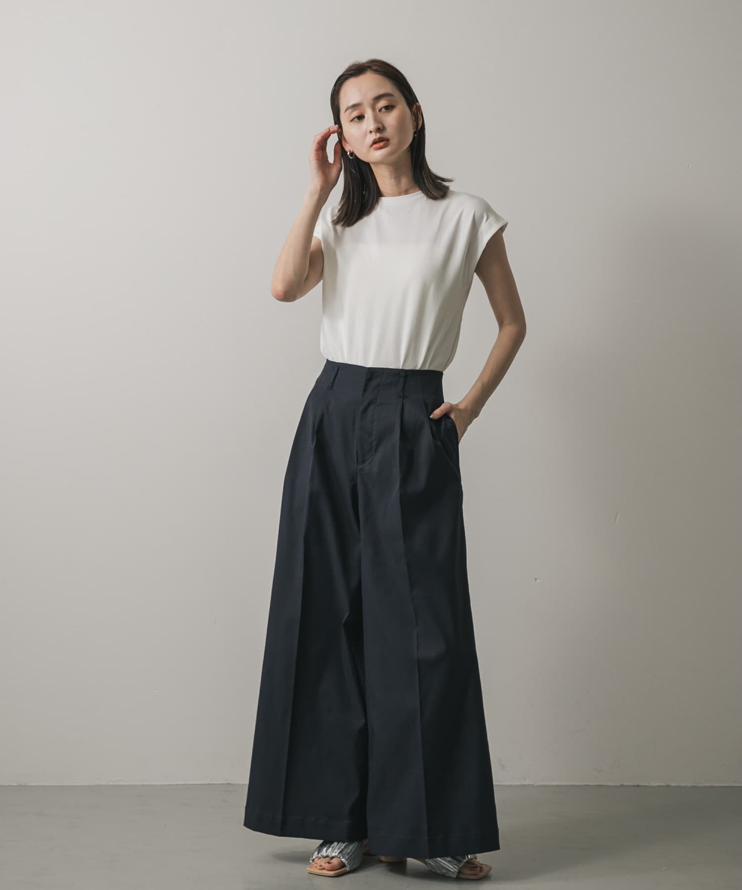 SENSE OF PLACE by URBAN RESEARCH「『UR TECH ひやサラクール』 クールタッチフレンチスリーブTシャツ」|Tシャツ・カットソー|