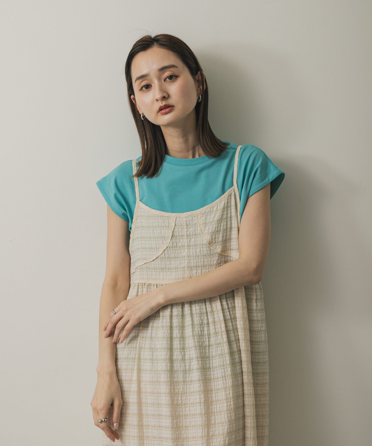 SENSE OF PLACE by URBAN RESEARCH「『UR TECH ひやサラクール』 クールタッチフレンチスリーブTシャツ」|Tシャツ・カットソー|