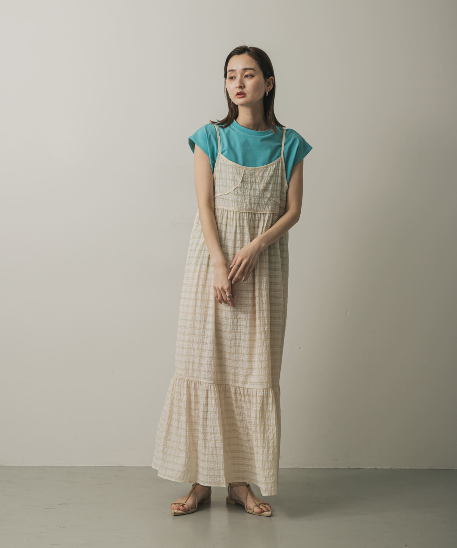 SENSE OF PLACE by URBAN RESEARCH「『UR TECH ひやサラクール』 クールタッチフレンチスリーブTシャツ」|Tシャツ・カットソー|