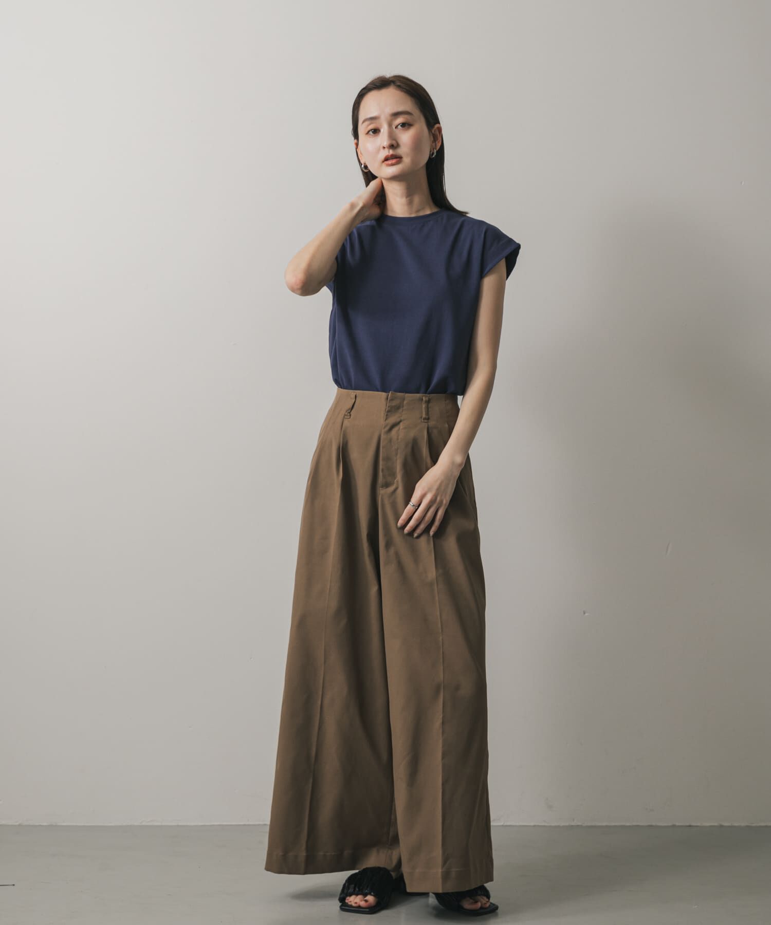 SENSE OF PLACE by URBAN RESEARCH「『UR TECH ひやサラクール』 クールタッチフレンチスリーブTシャツ」|Tシャツ・カットソー|