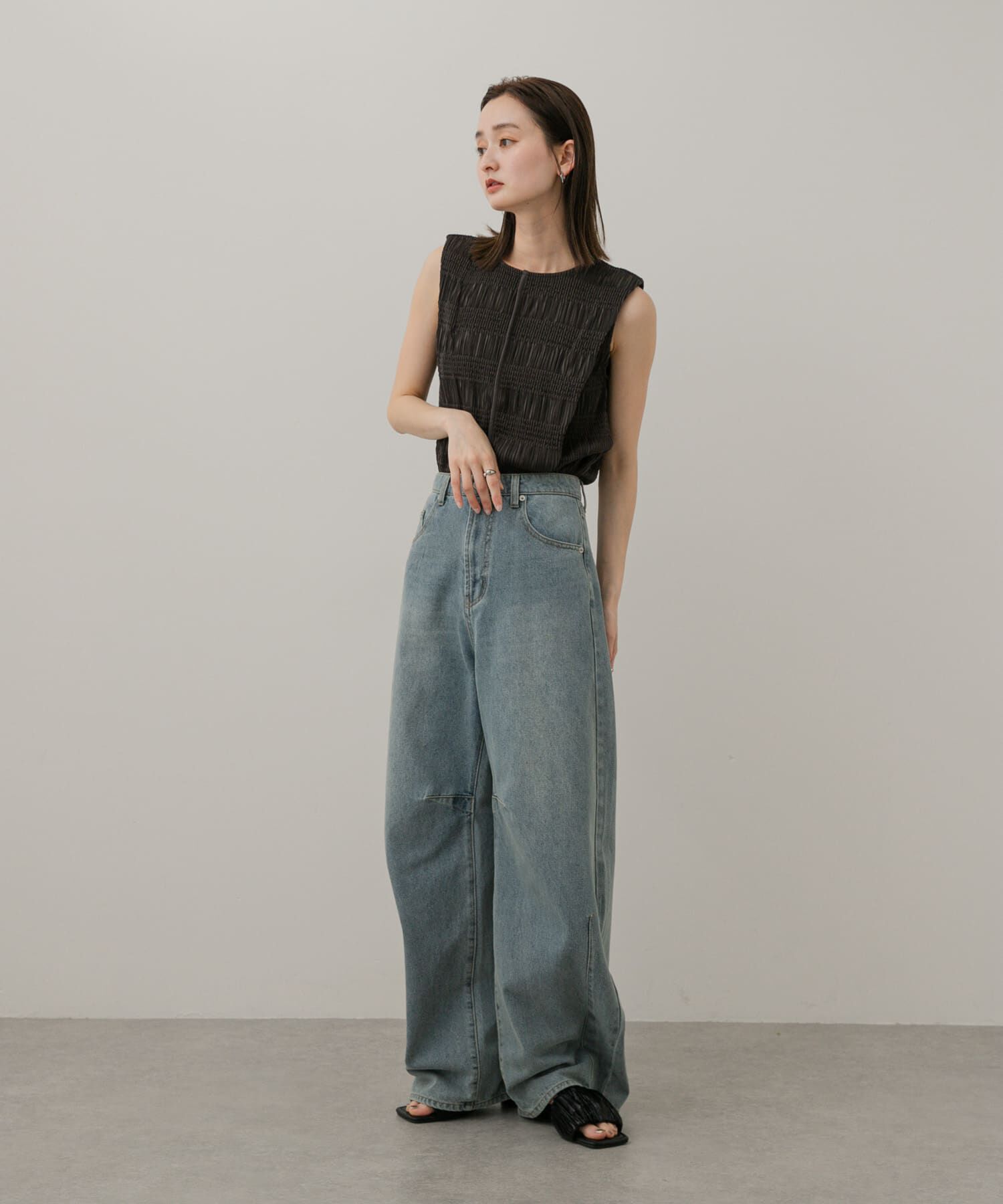 SENSE OF PLACE by URBAN RESEARCH「シャーリングパイピングカットトップ」|Tシャツ・カットソー|